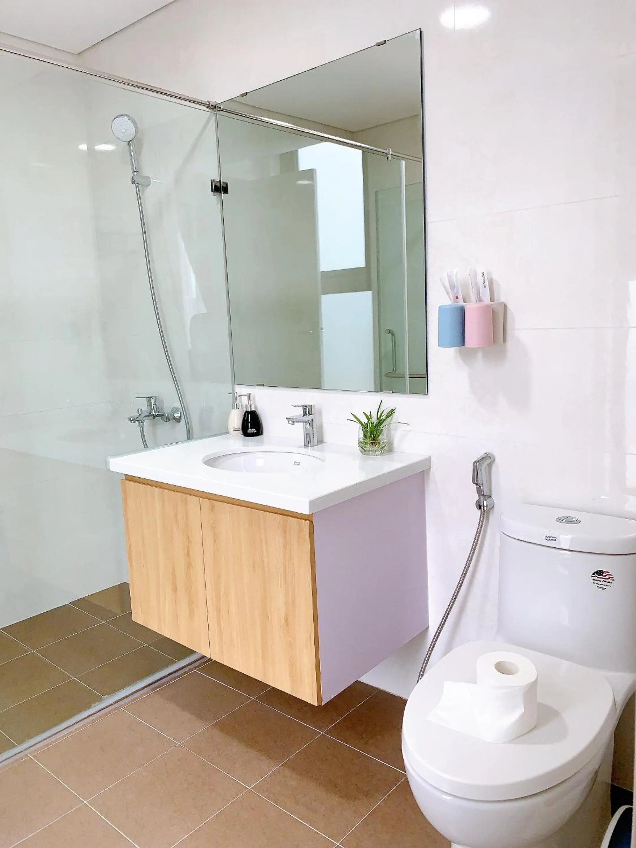 Shower in Ha Tay Millennium Apartments - Free Gym Pool