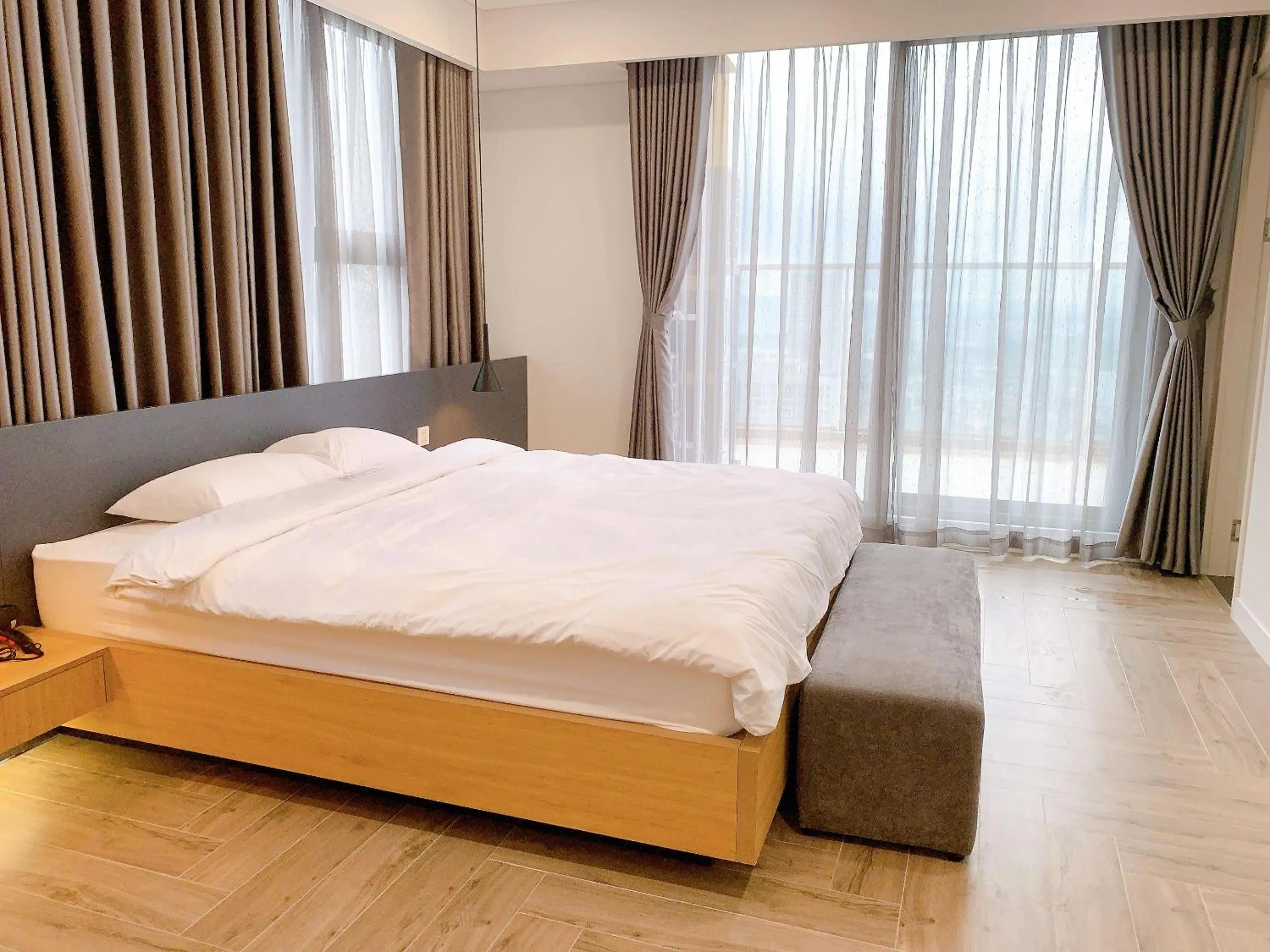 Bed in Ha Tay Millennium Apartments - Free Gym Pool