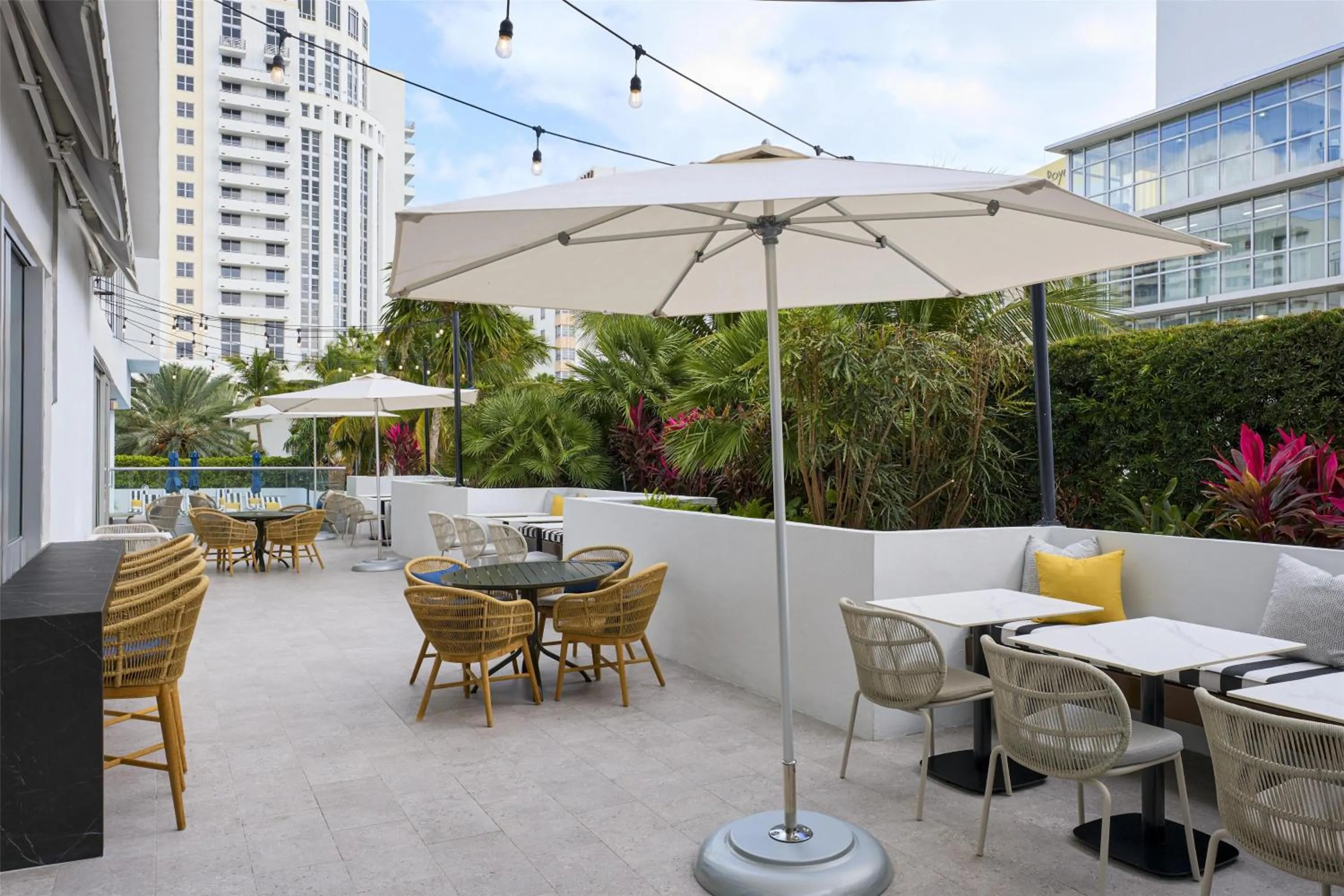 Patio in Hyatt Centric South Beach Miami