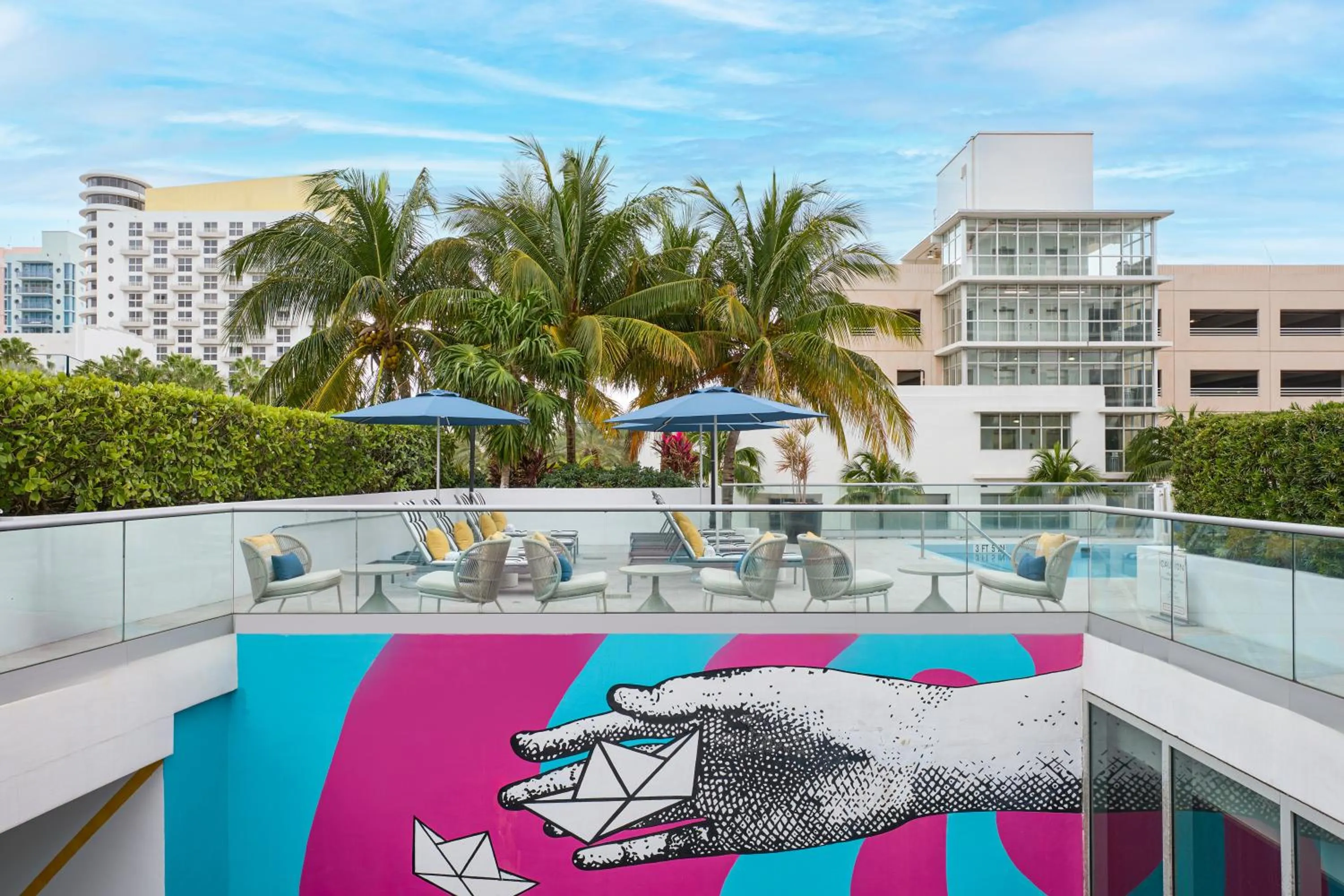 Patio in Hyatt Centric South Beach Miami