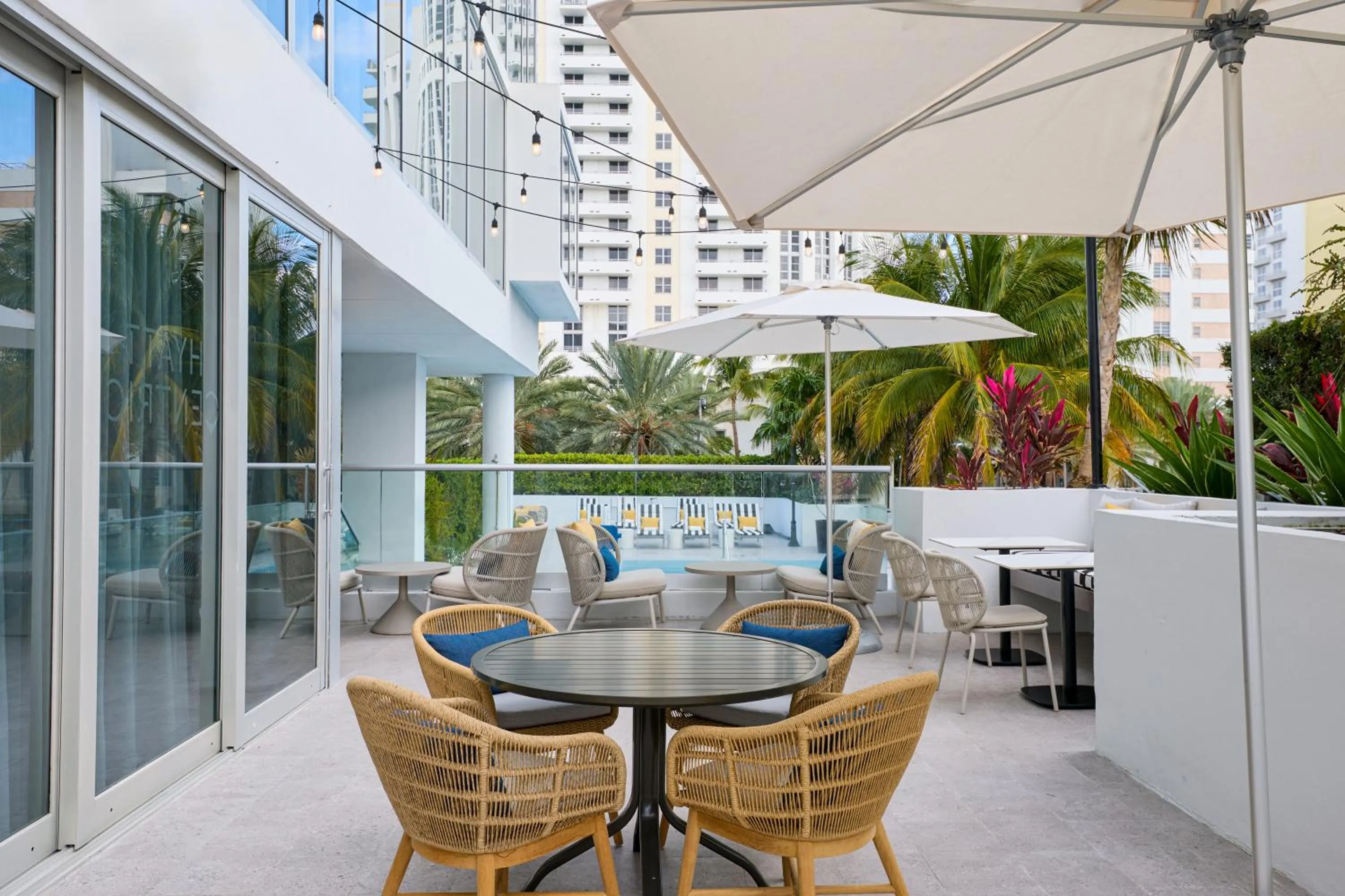 Patio in Hyatt Centric South Beach Miami