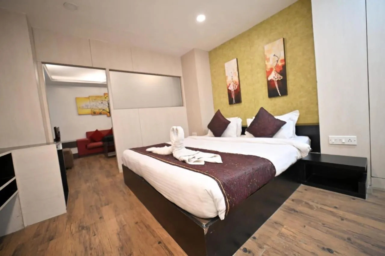 Bed in Hotel Prag Continental