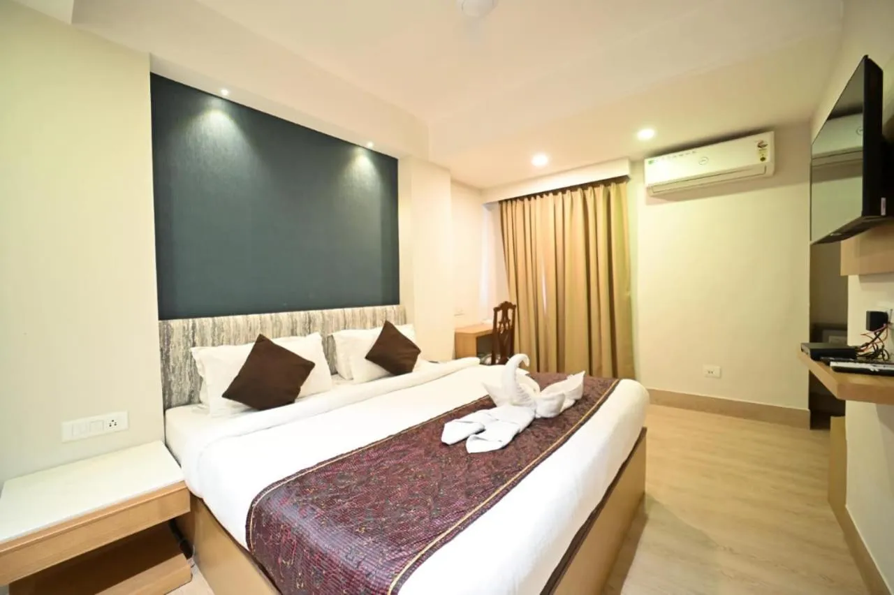 Bed in Hotel Prag Continental