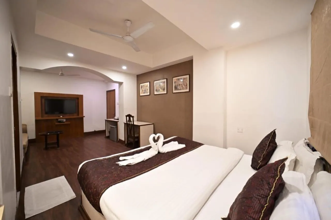 Bed in Hotel Prag Continental