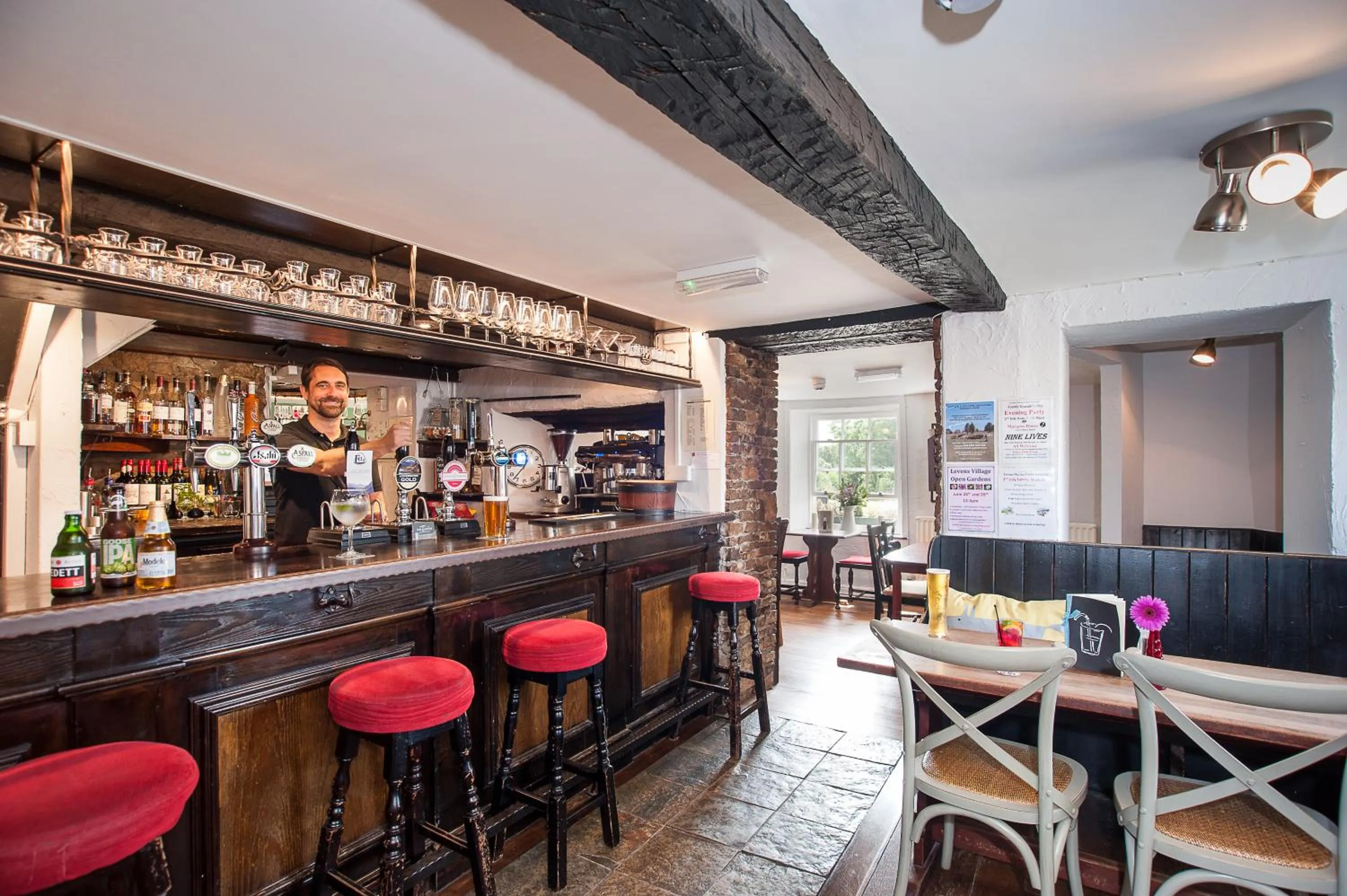 Food and drinks in The Hare and Hounds, Levens