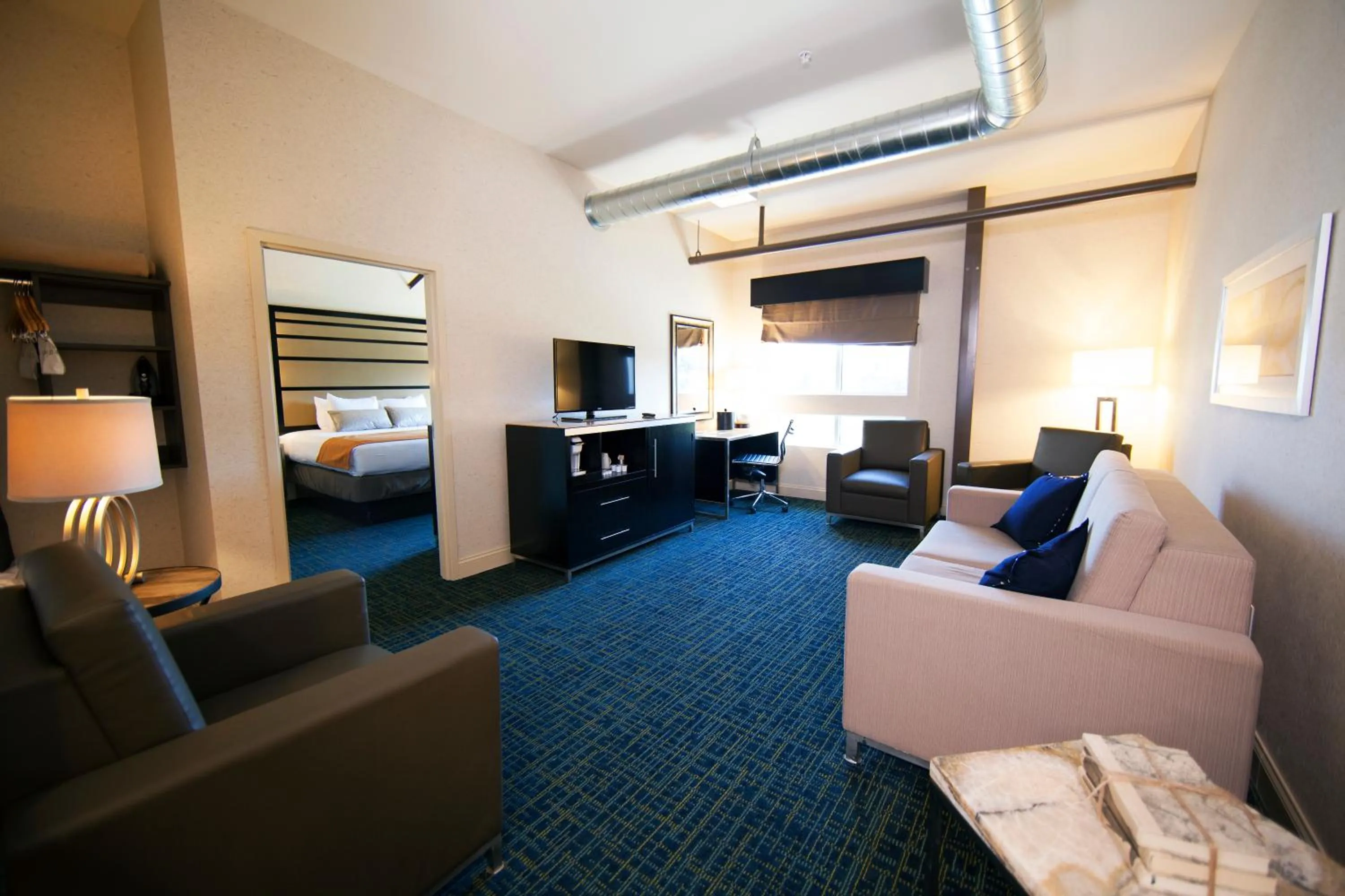 Living room in Warehouse Hotel at The Nook