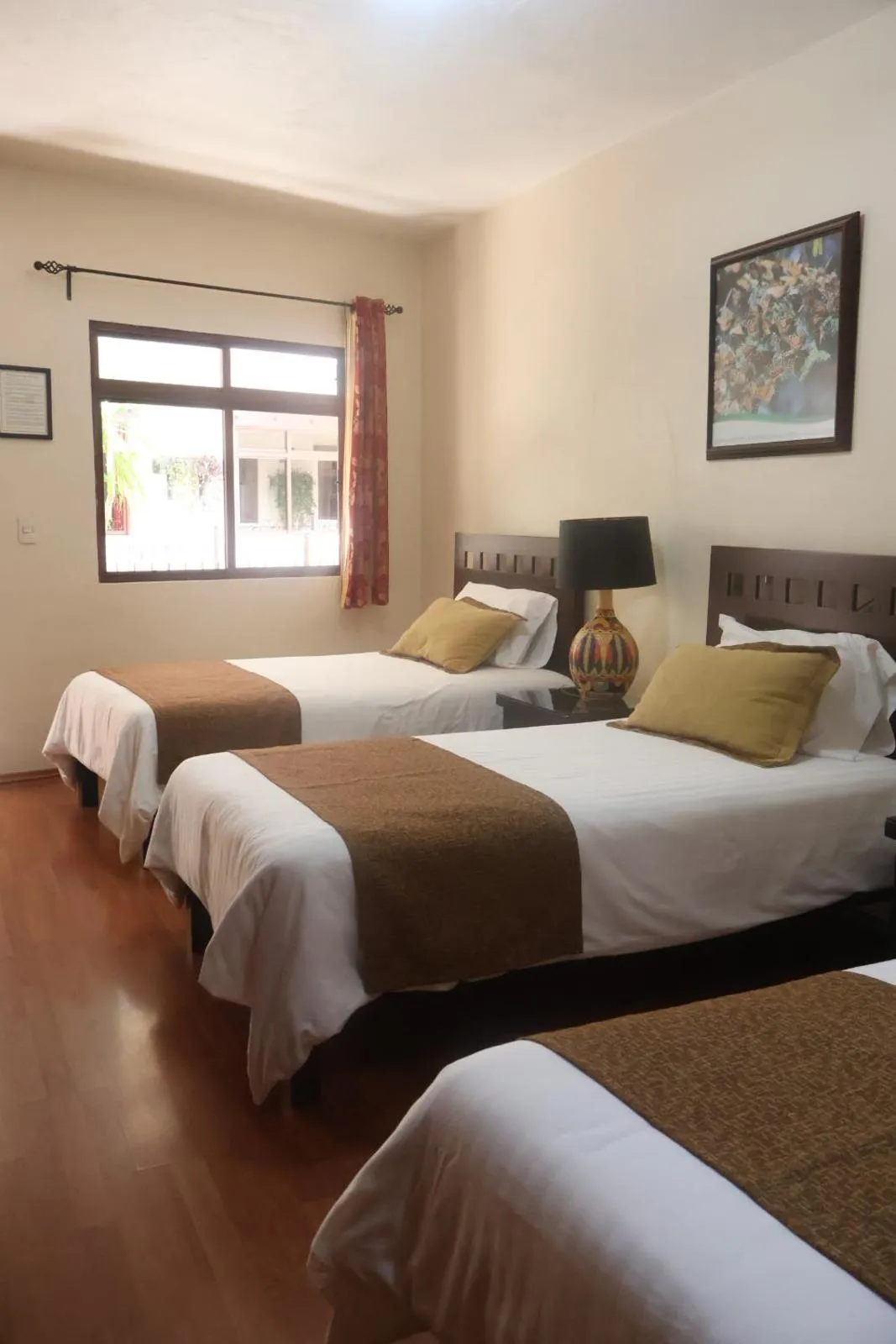 Bed in Hotel Plaza San Carlos