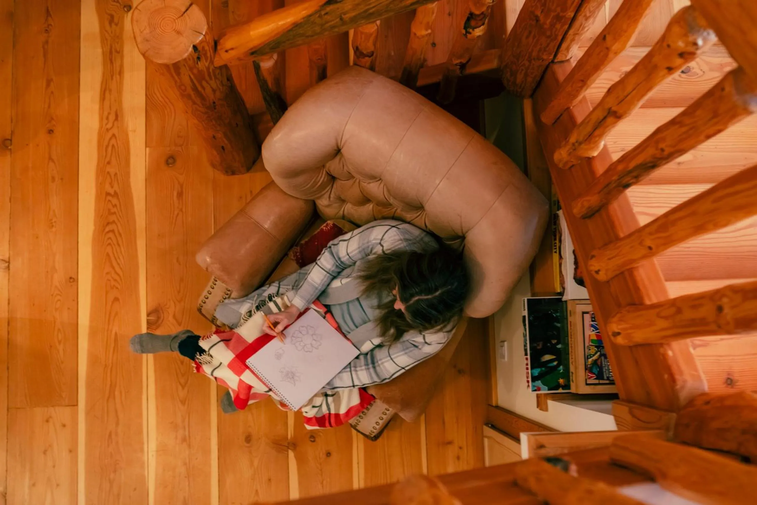 Seating area in Moberly Lodge