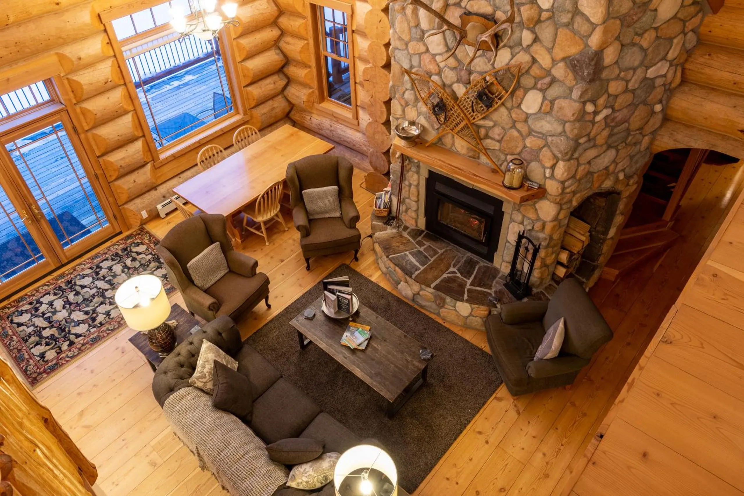 Seating area in Moberly Lodge