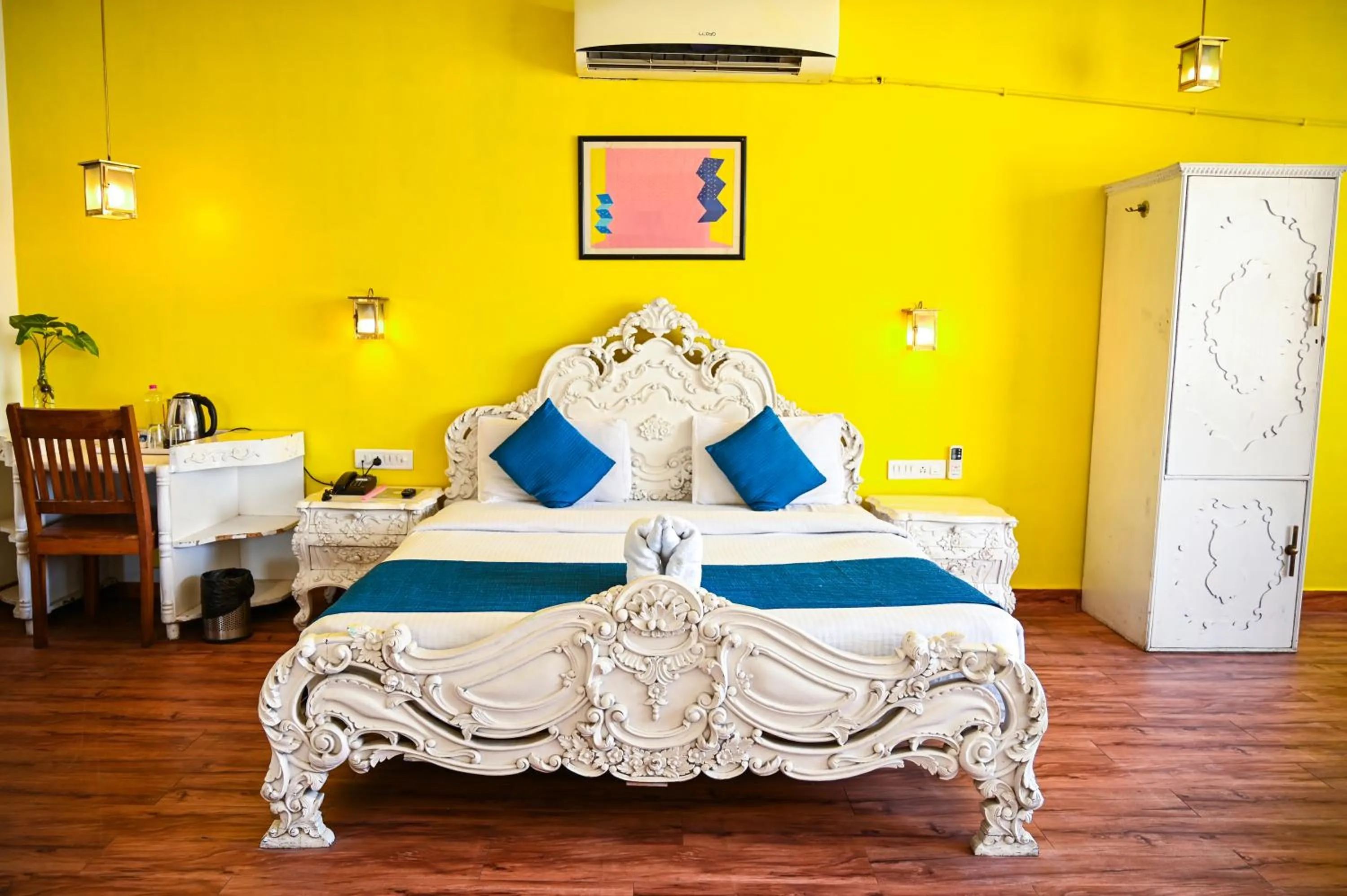 Bed in Hotel Dodas Palace