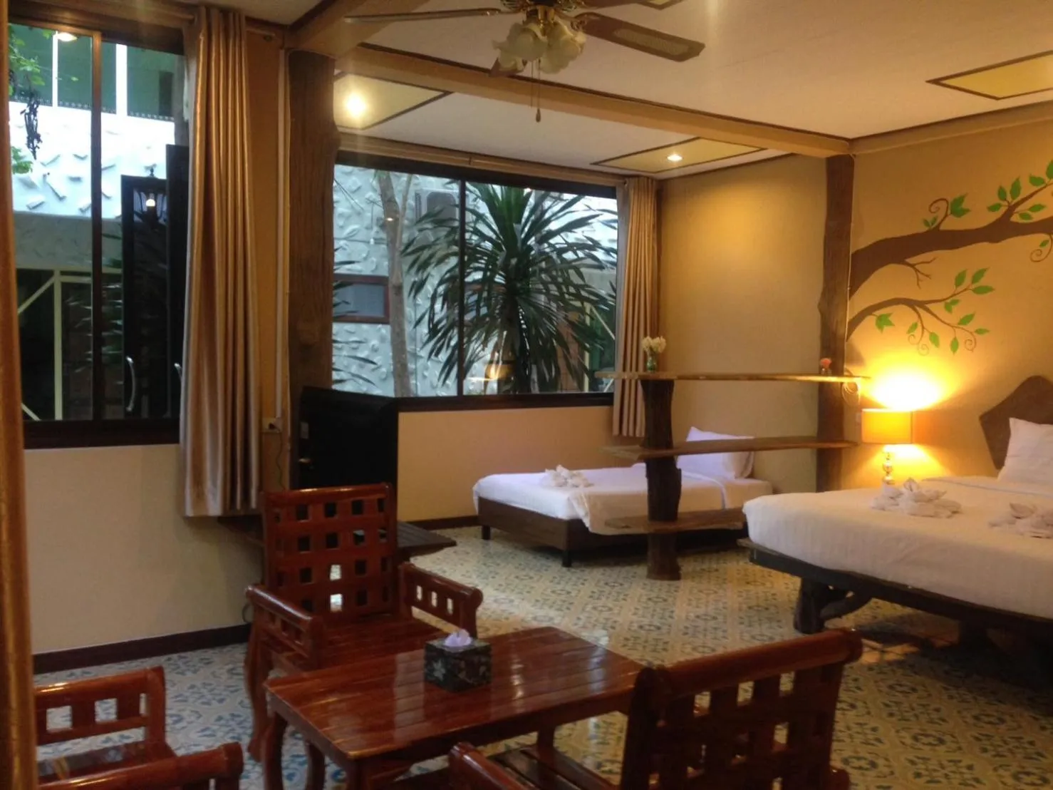 Bed in Rao Ga Khao Resort