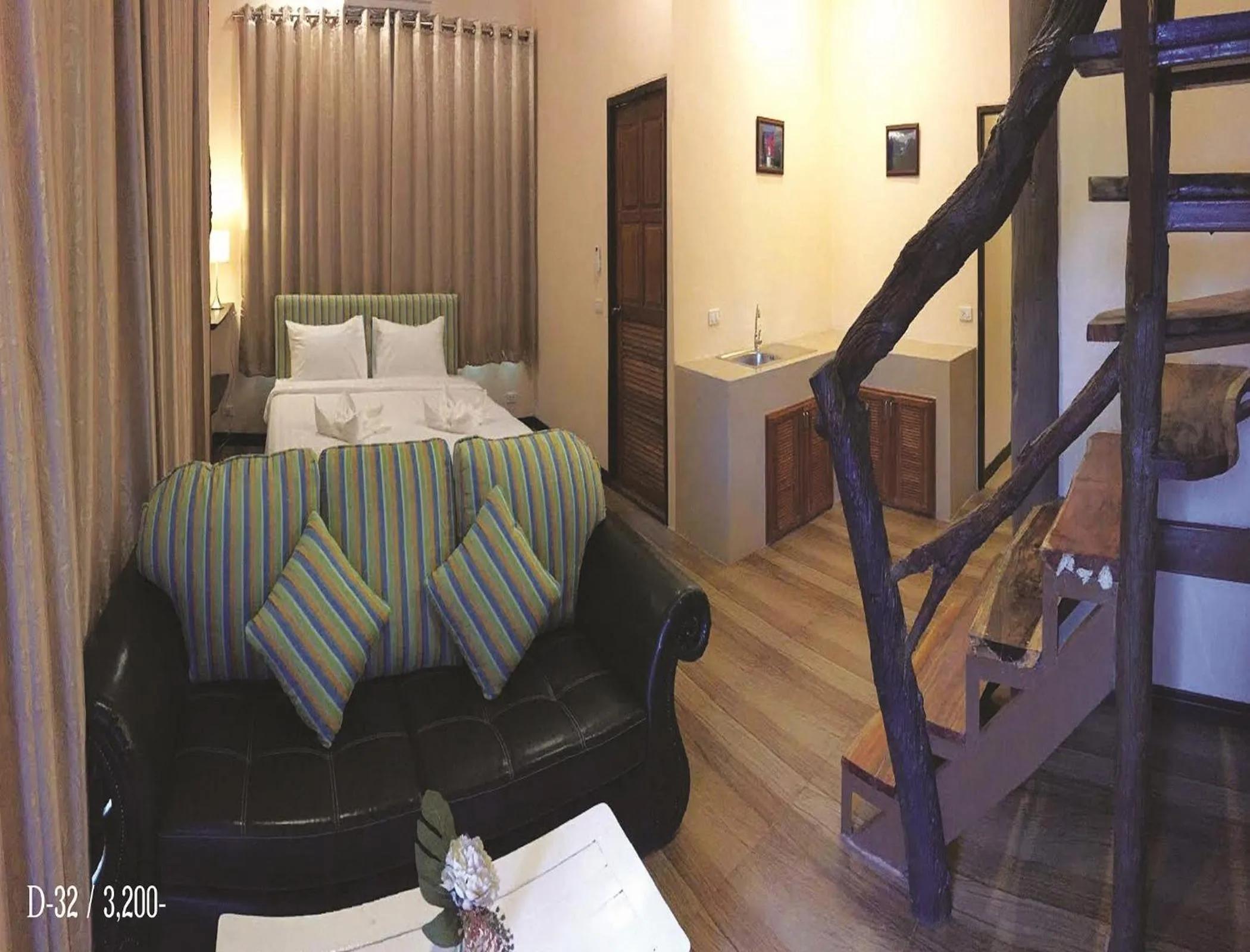 Bed in Rao Ga Khao Resort