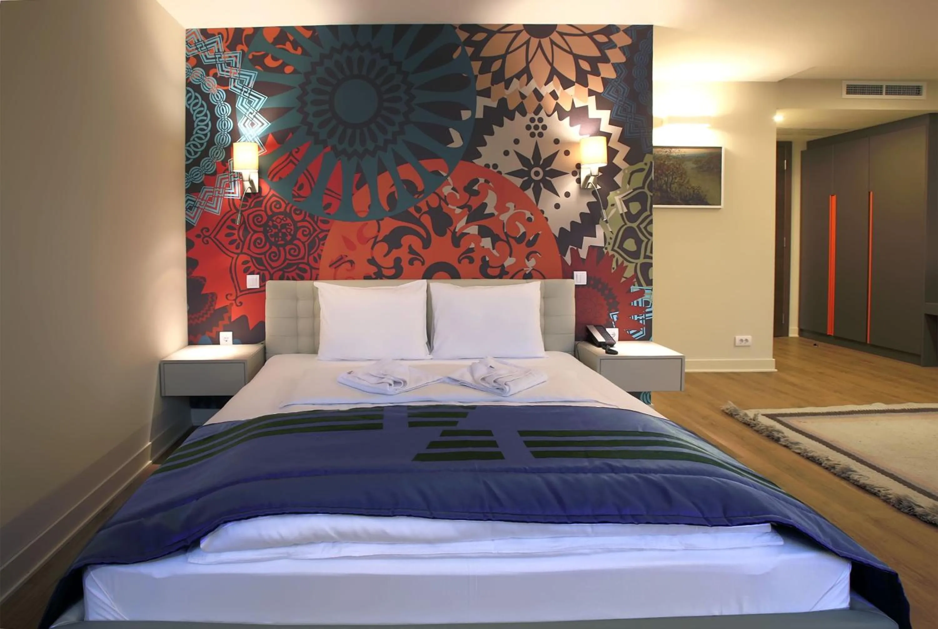 Bed in Zepter Hotel Drina Bajina Basta, member of Zepter Hotels