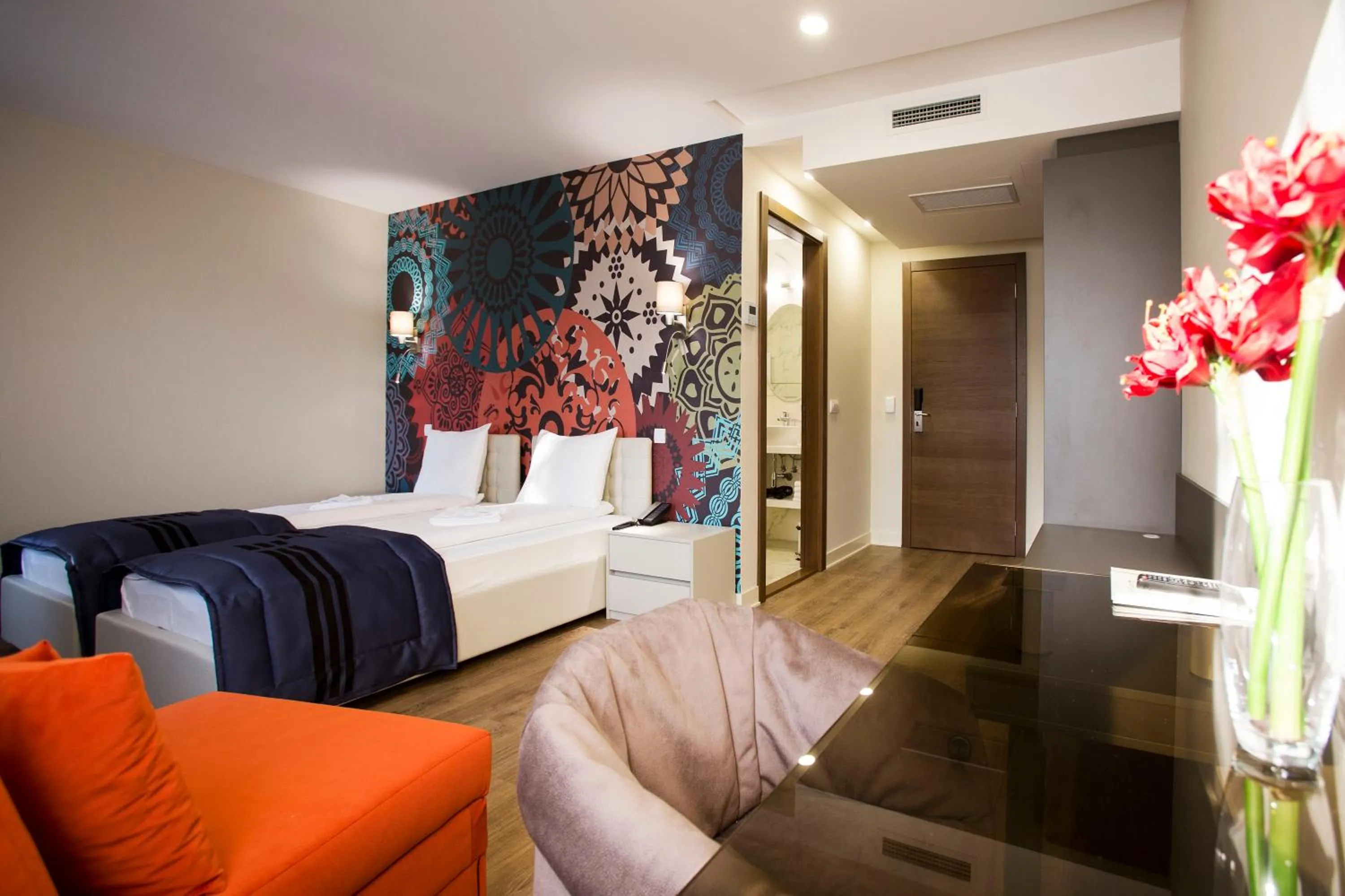 Bed in Zepter Hotel Drina Bajina Basta, member of Zepter Hotels