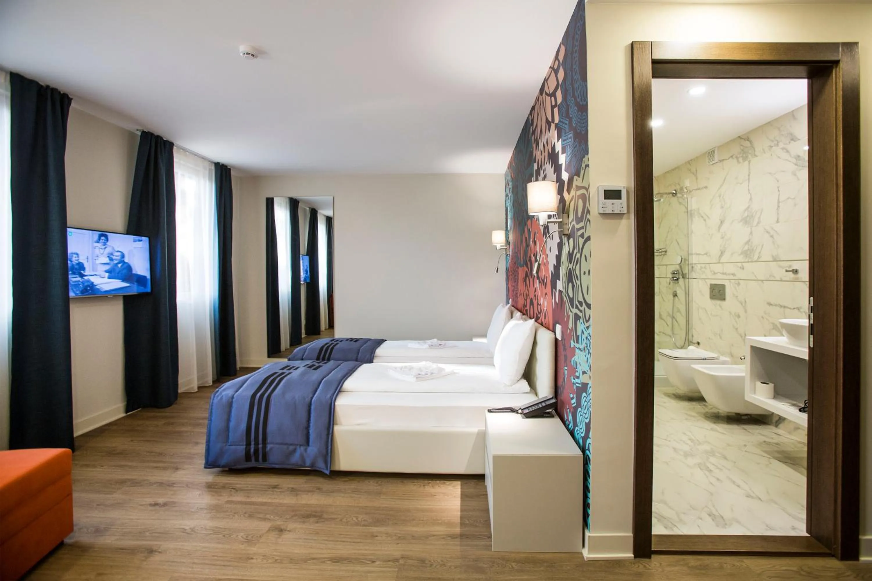 Bed in Zepter Hotel Drina Bajina Basta, member of Zepter Hotels