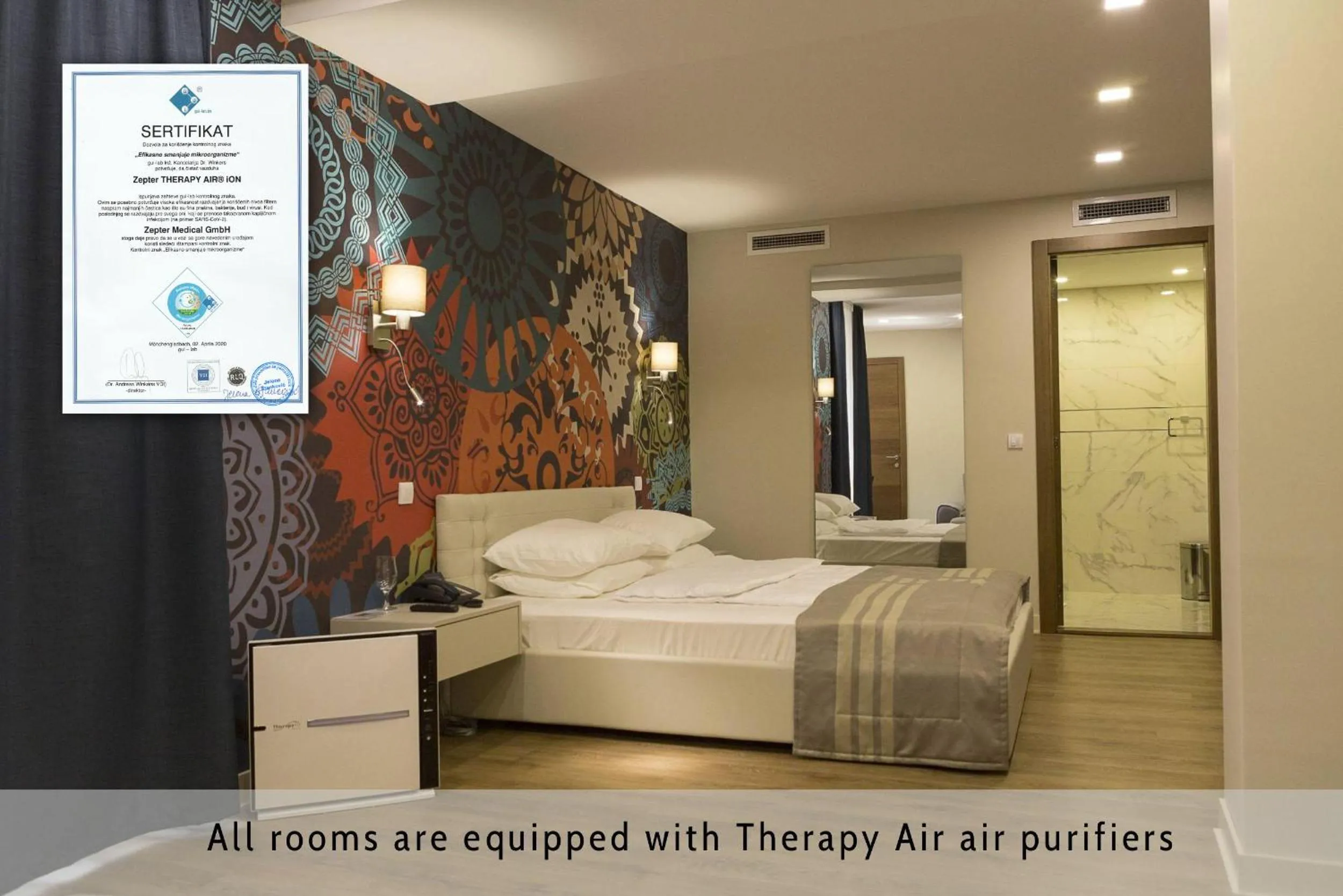 Bedroom, Bed in Zepter Hotel Drina Bajina Basta, member of Zepter Hotels