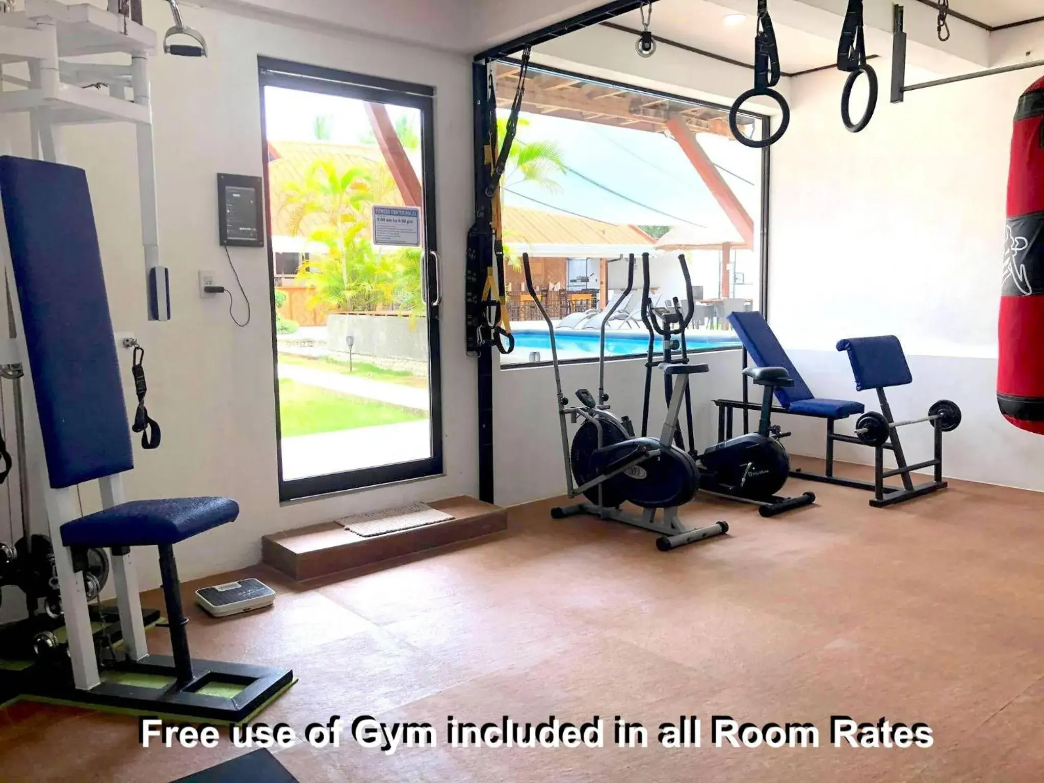 Fitness centre/facilities in Parrot Resort Moalboal Fitness centre/facilities in Parrot Resort Moalboal