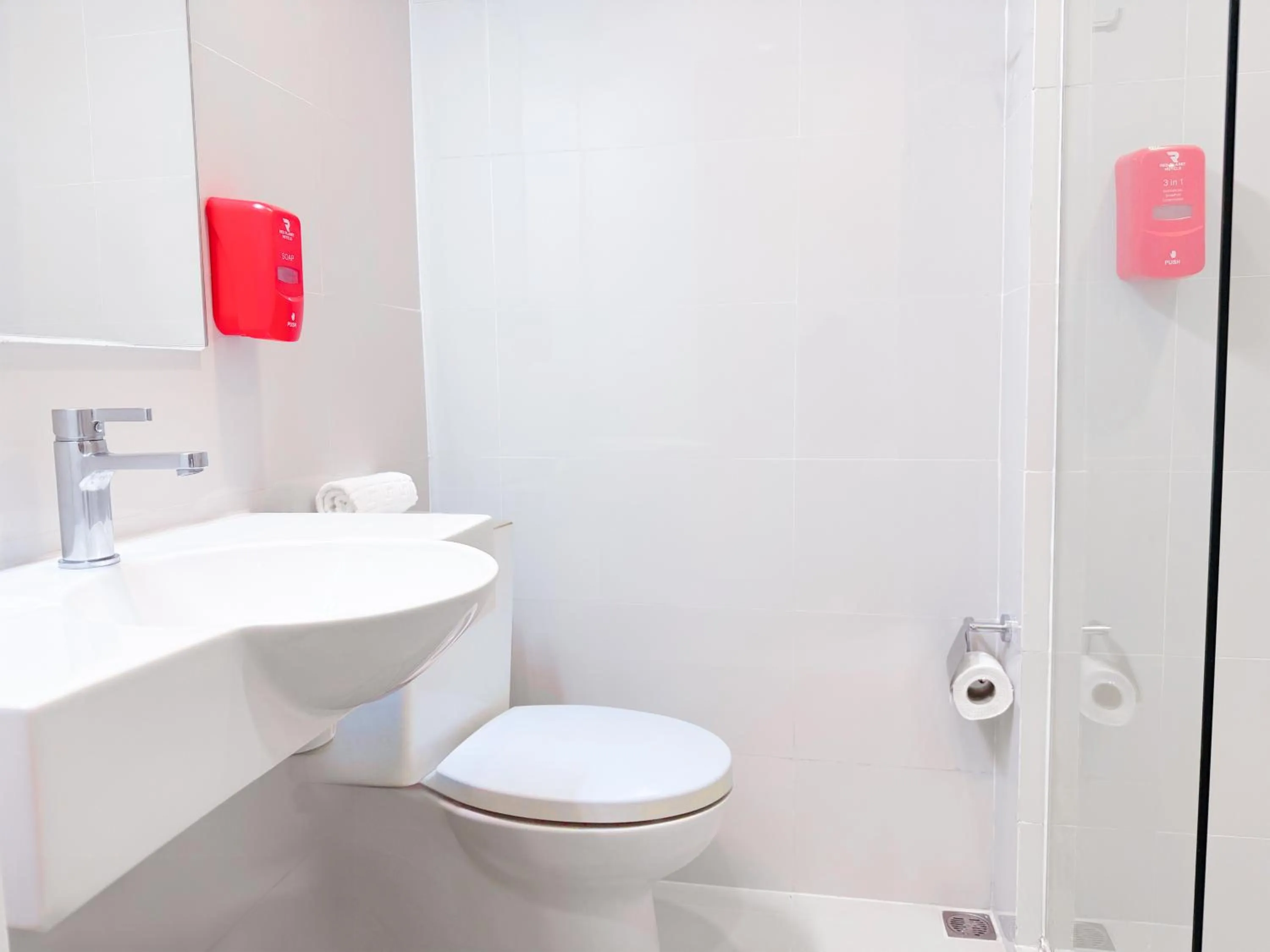 Bathroom in Red Planet Makati Amorsolo