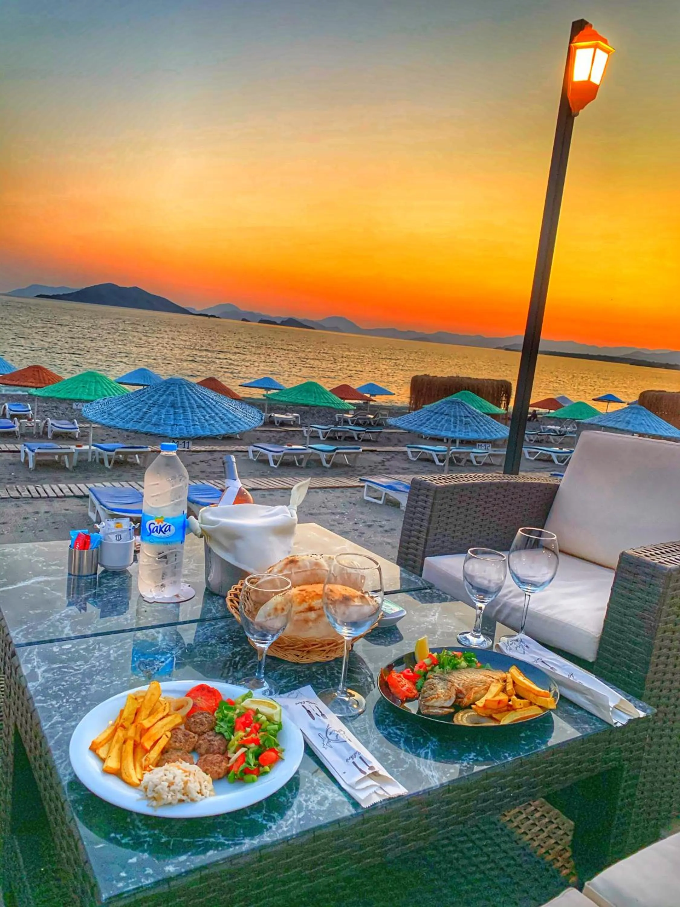 Food and drinks in Yücel Hotel