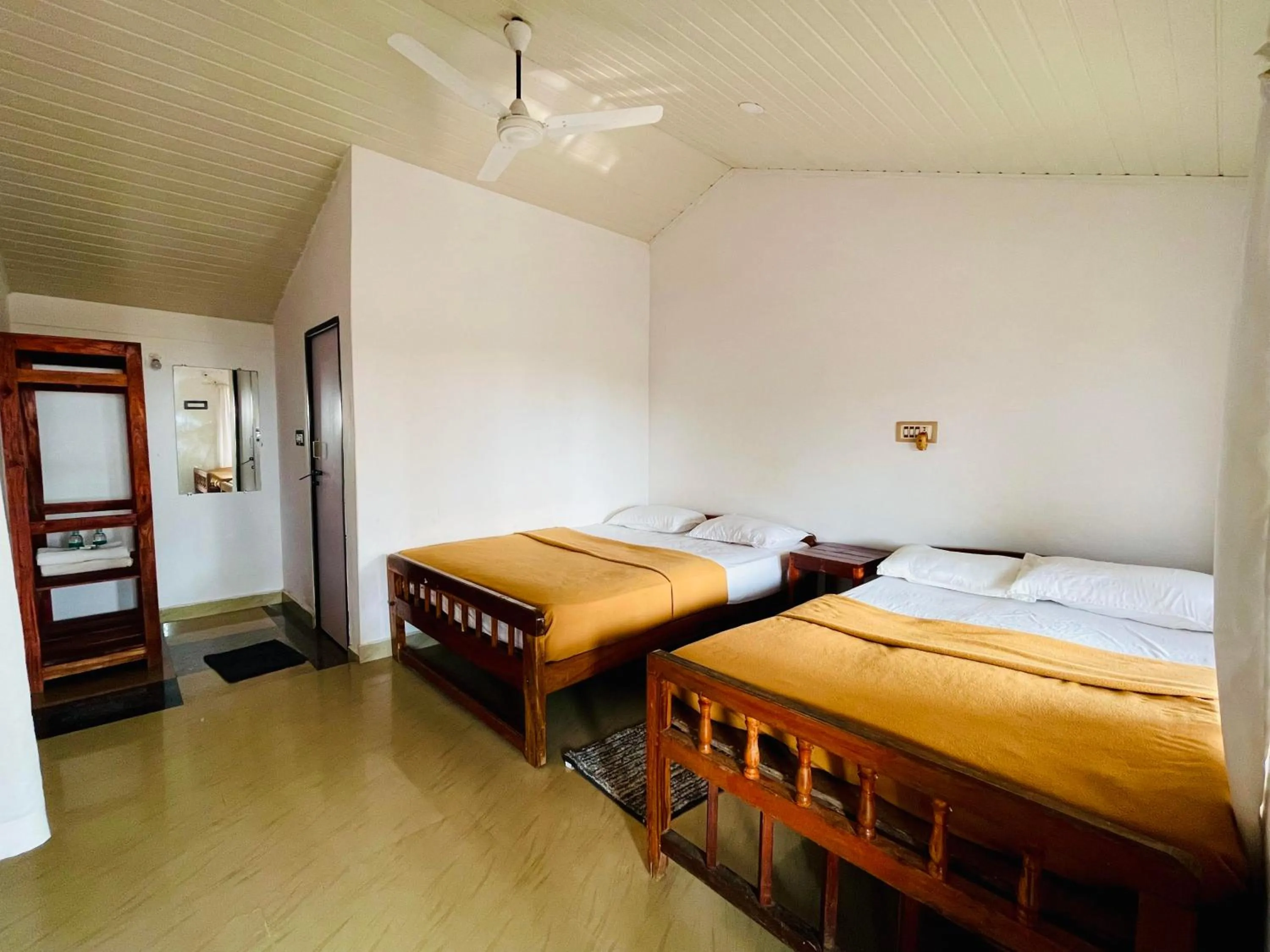 Bed in The Meraki Beach Resort Gokarna