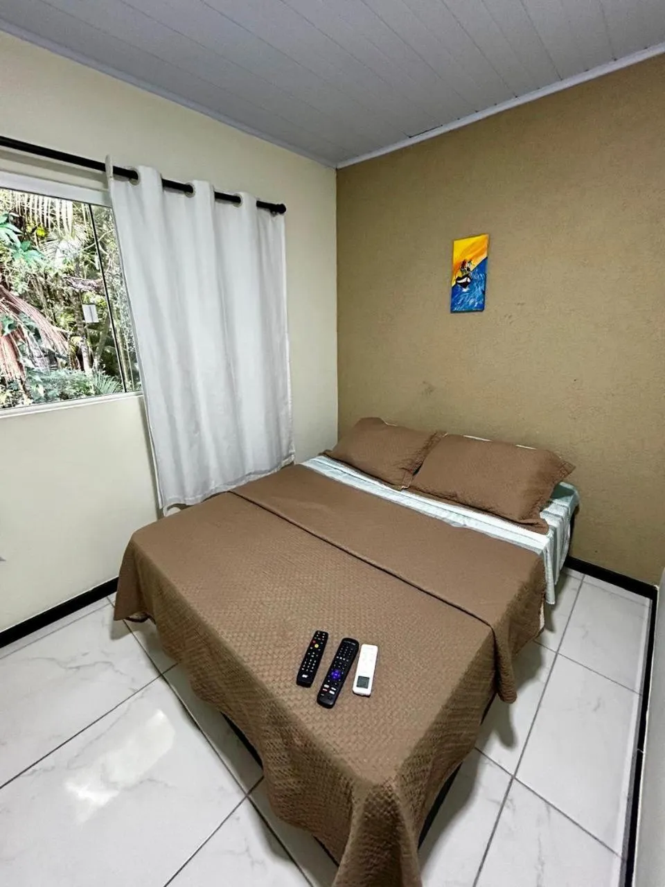 Bed in Pousada Toca da Ilha