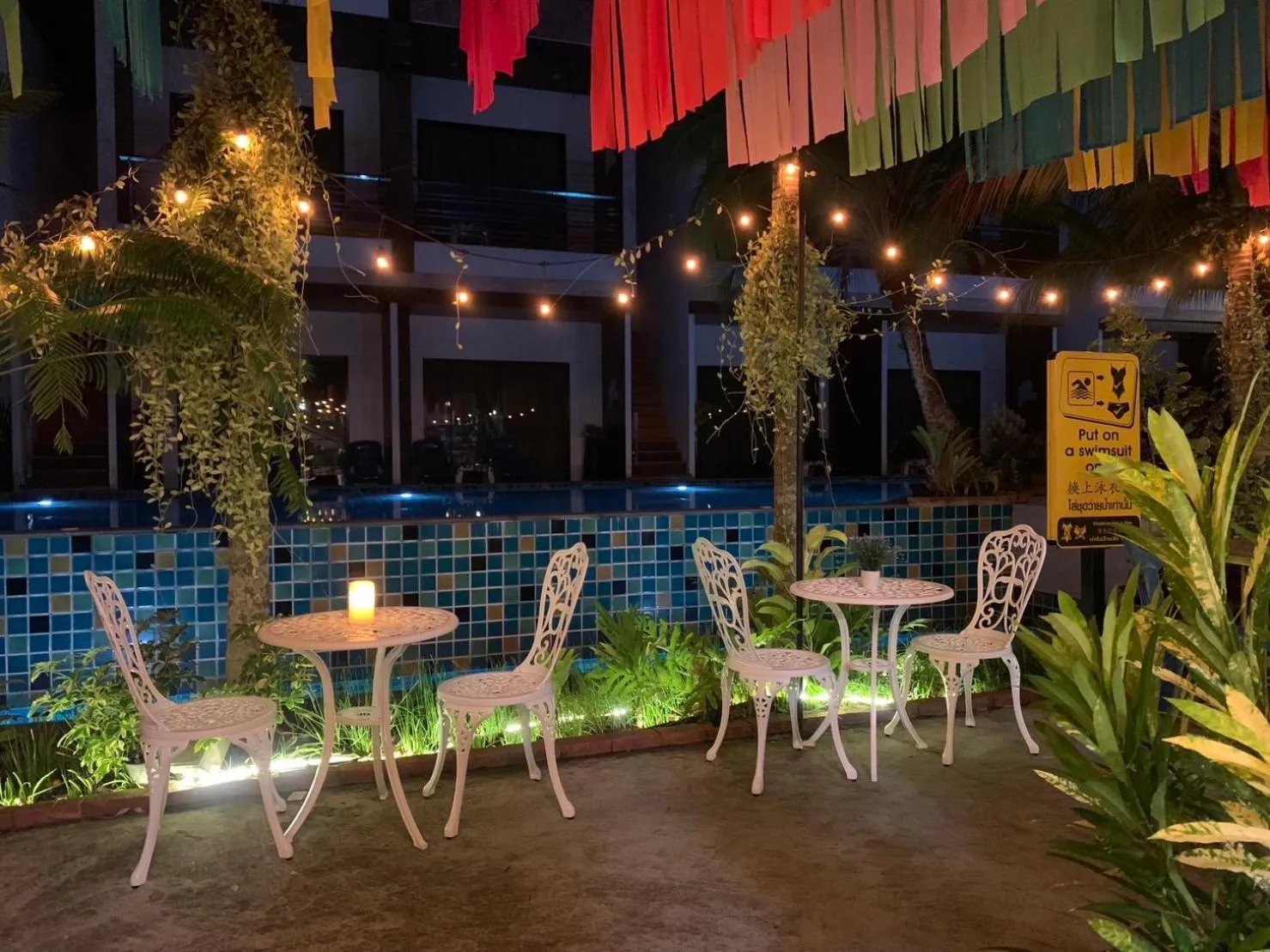 Pool view in Rimnatee Resort Trang