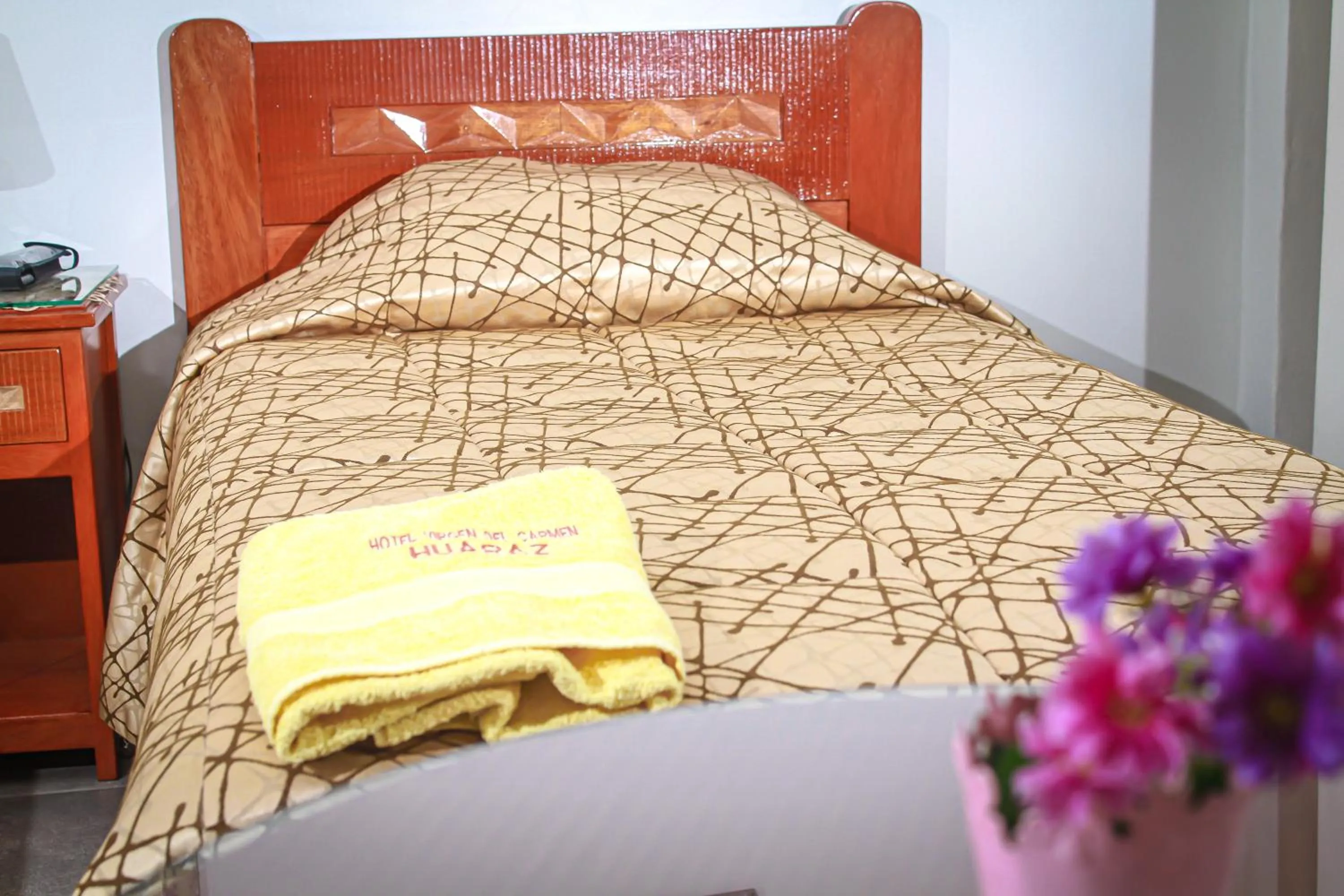 Bed in Hotel Virgen del Carmen - Huaraz