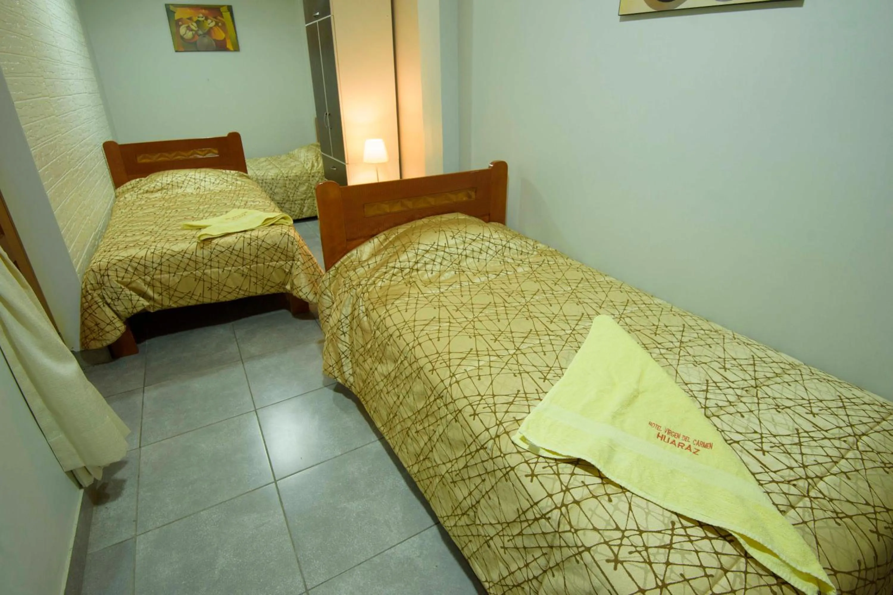 Bed in Hotel Virgen del Carmen - Huaraz