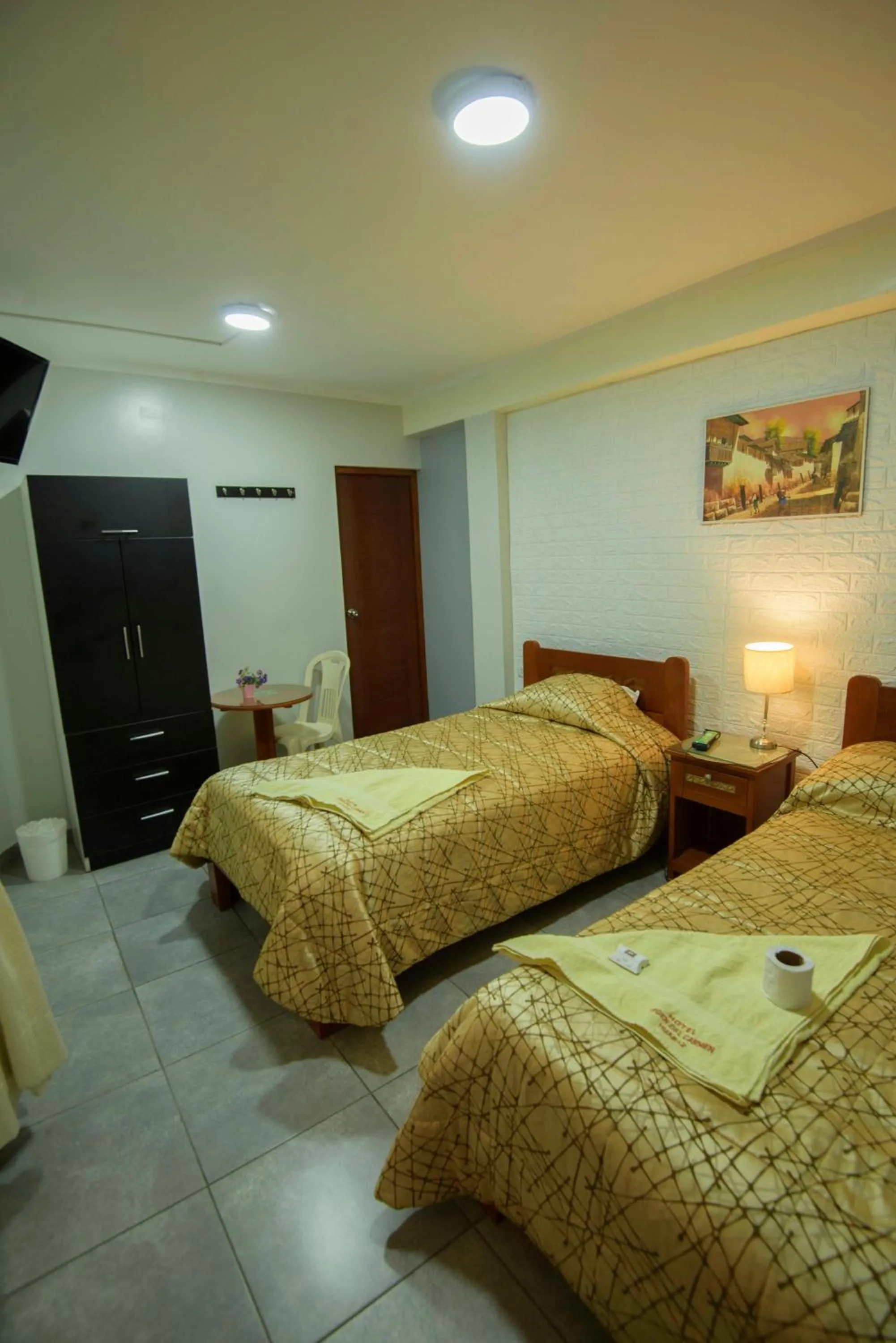 Bed in Hotel Virgen del Carmen - Huaraz