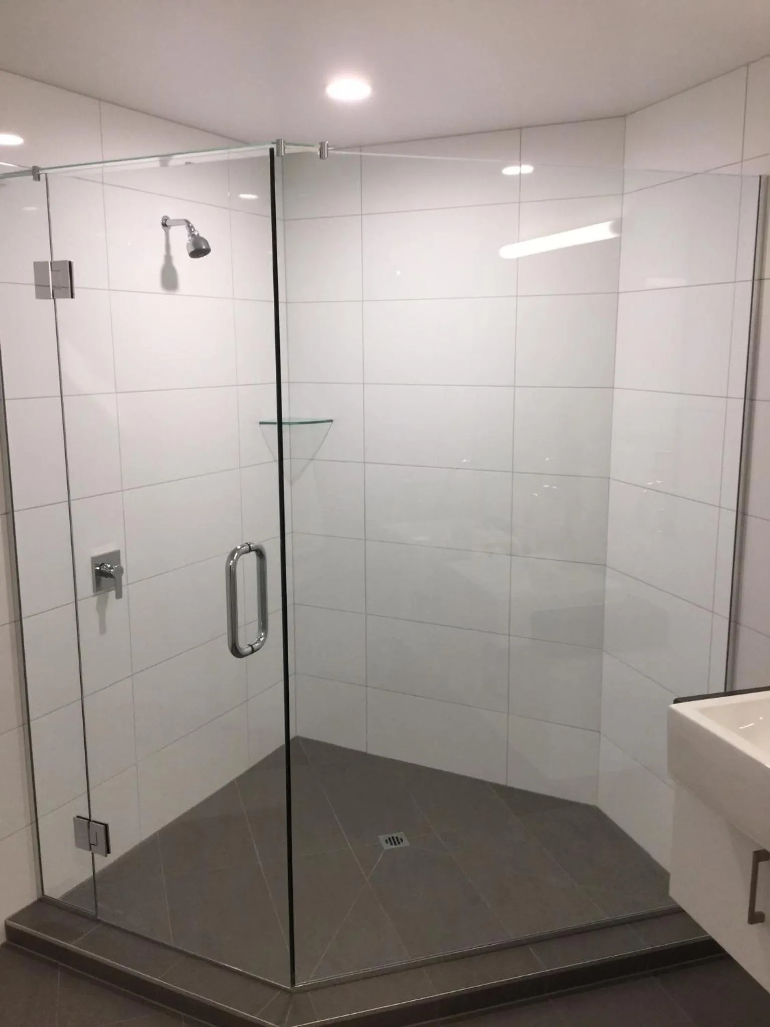 Shower in East Pier Hotel