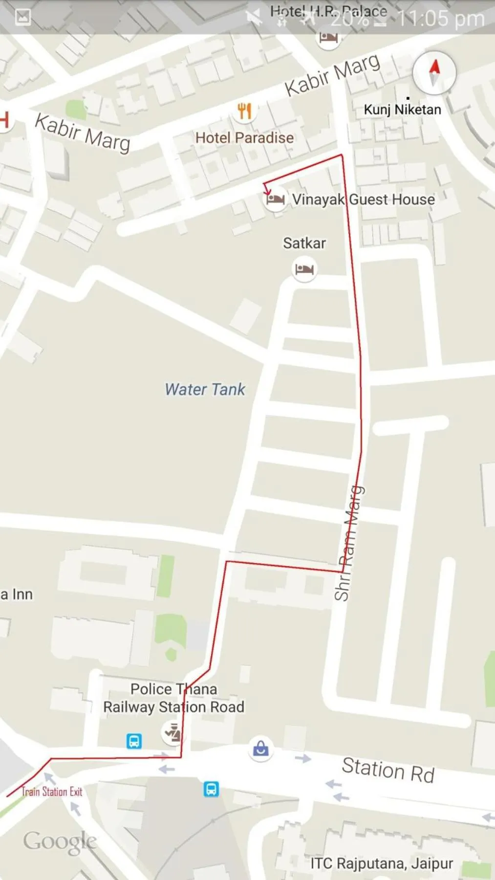 On site in Vinayak Guest House