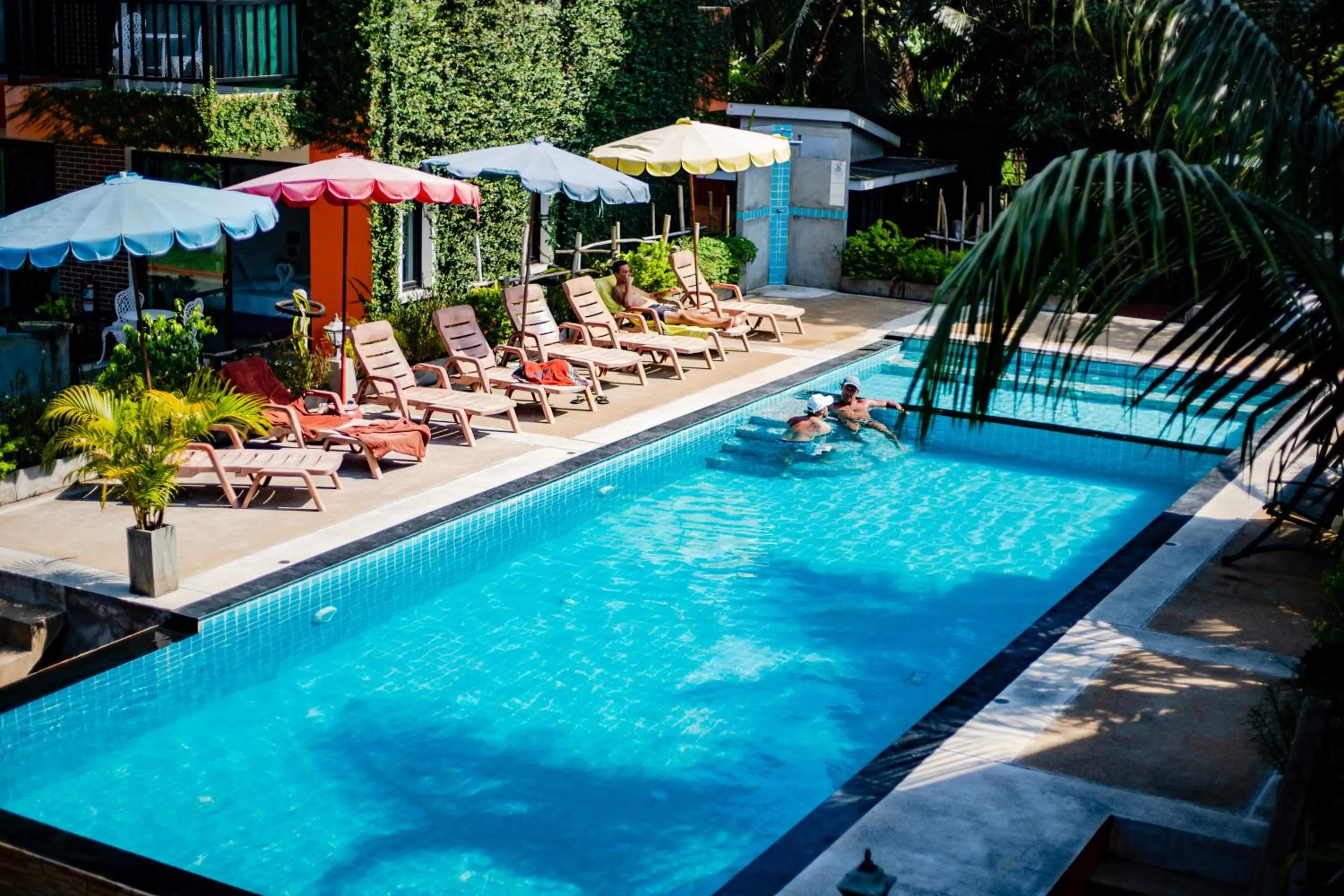 Pool view in The Spa Garden