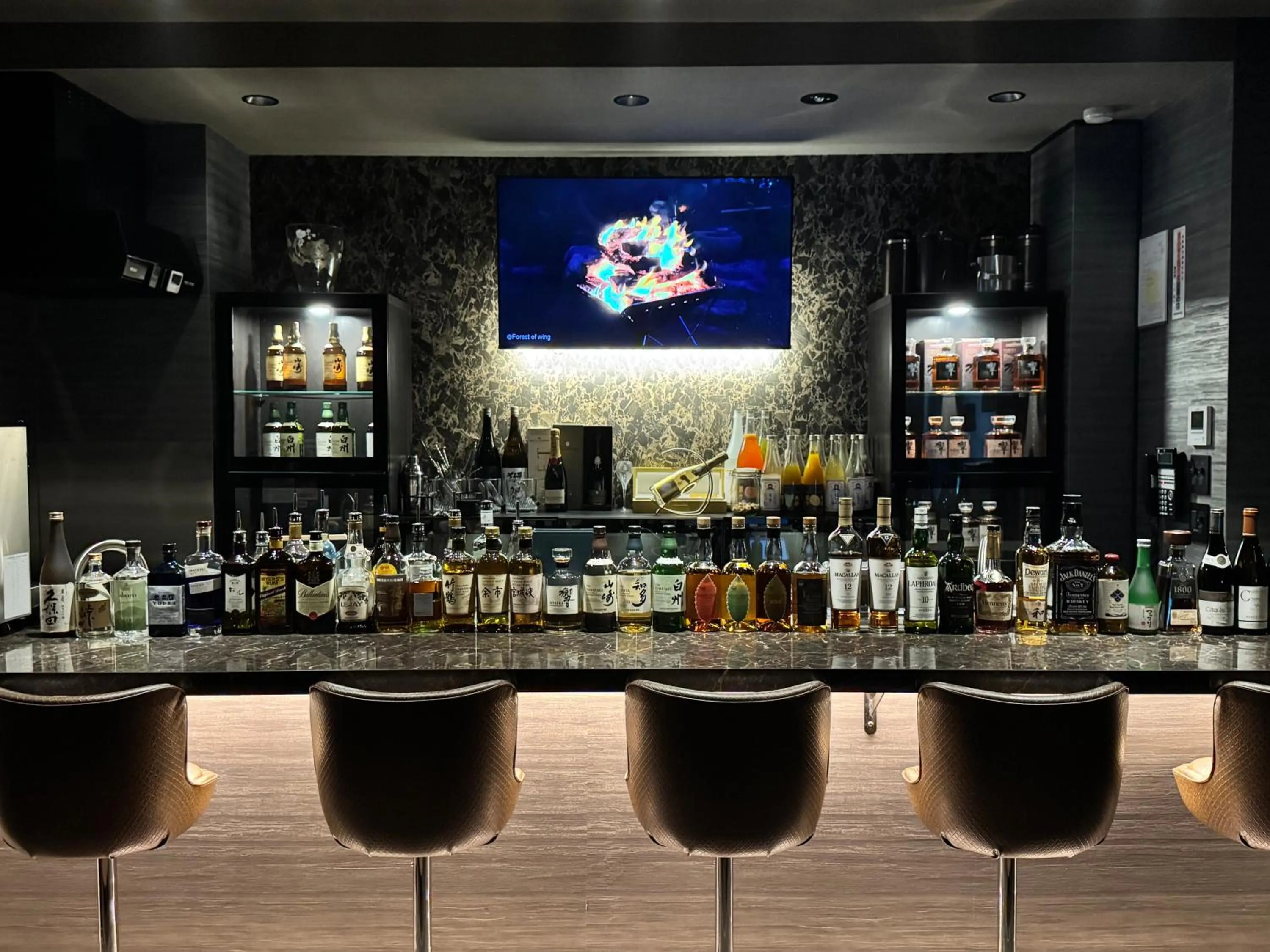 Lounge or bar in Sauna Hotel Gifu