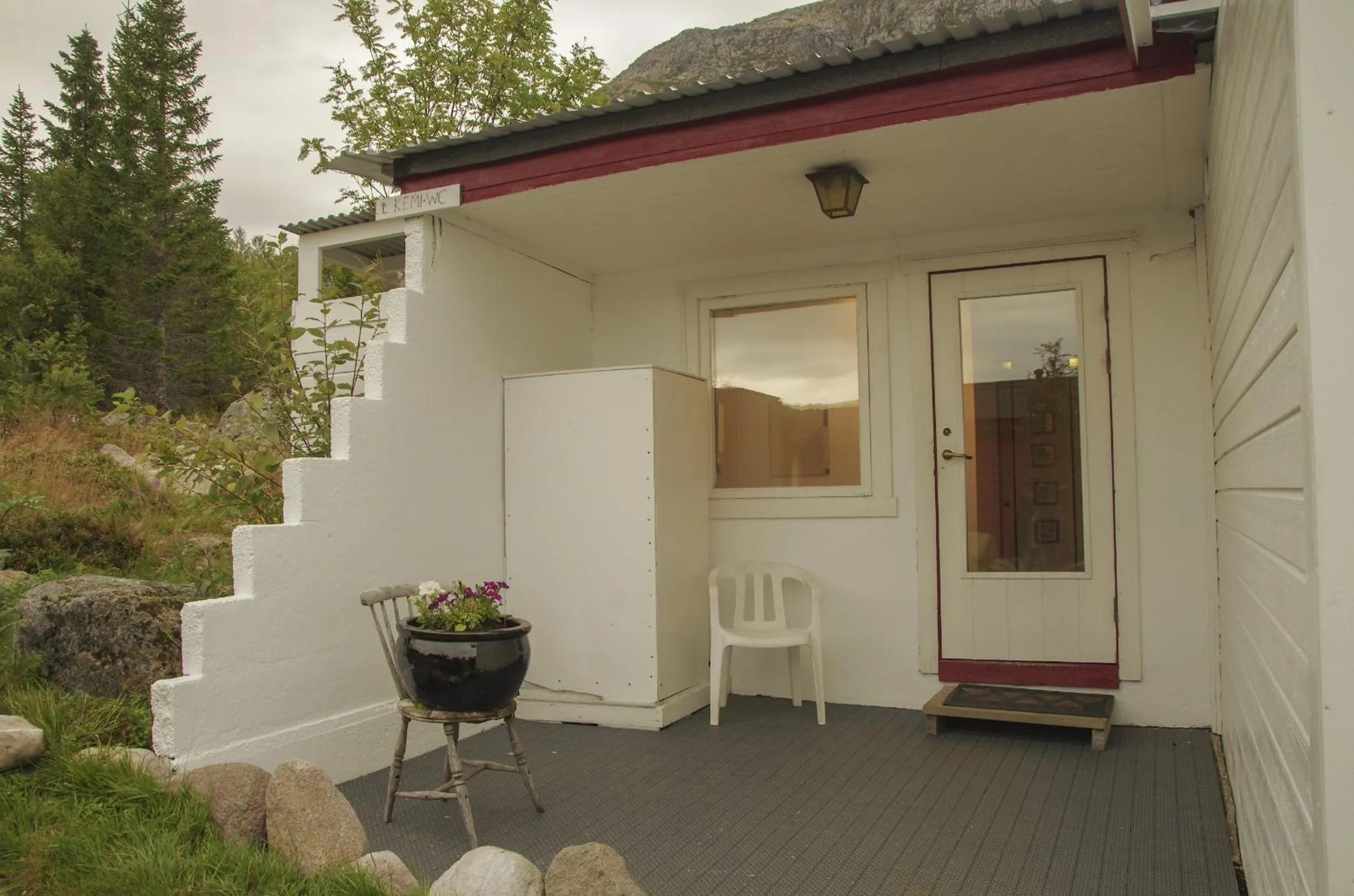 Patio in Hammerstad Camping