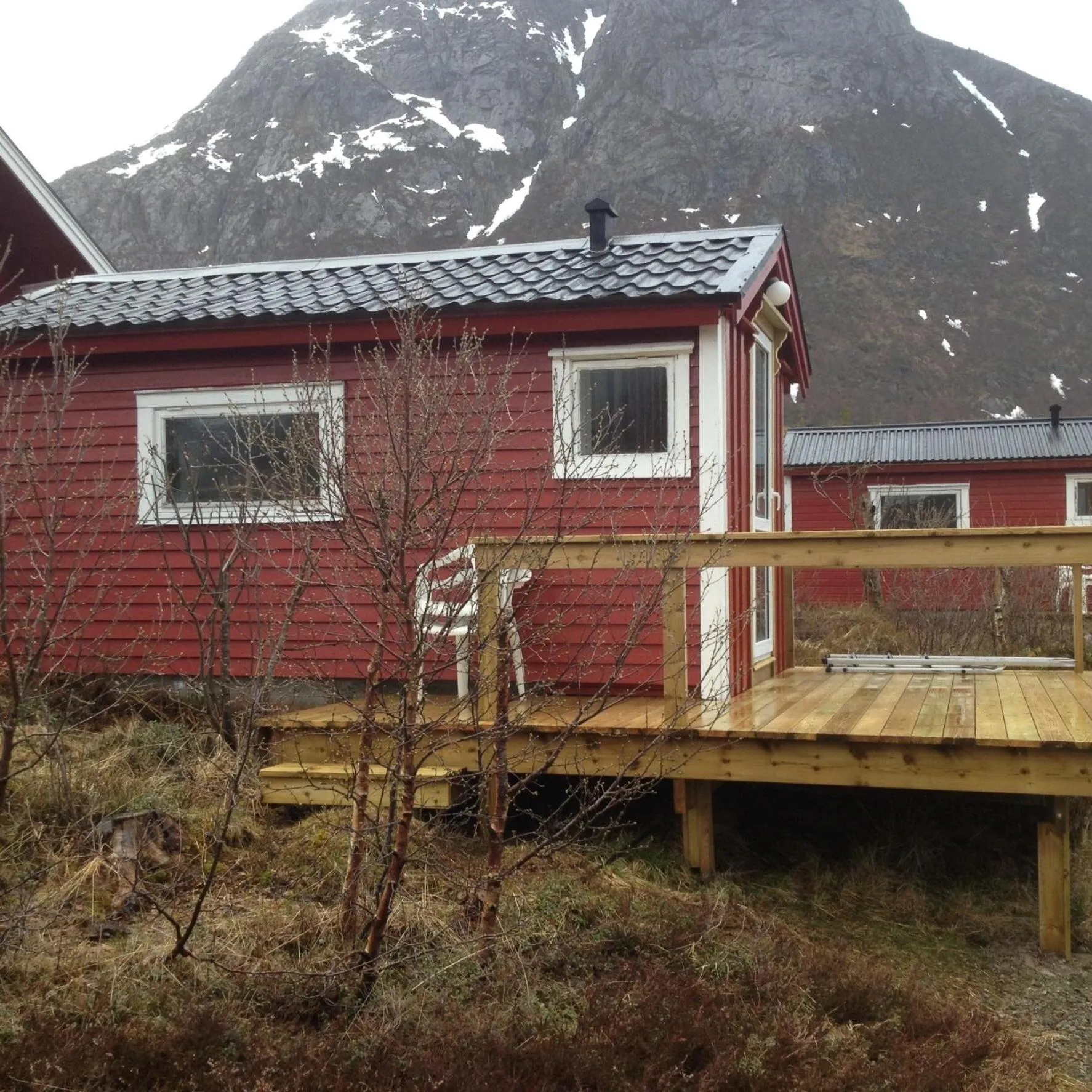 Patio in Hammerstad Camping