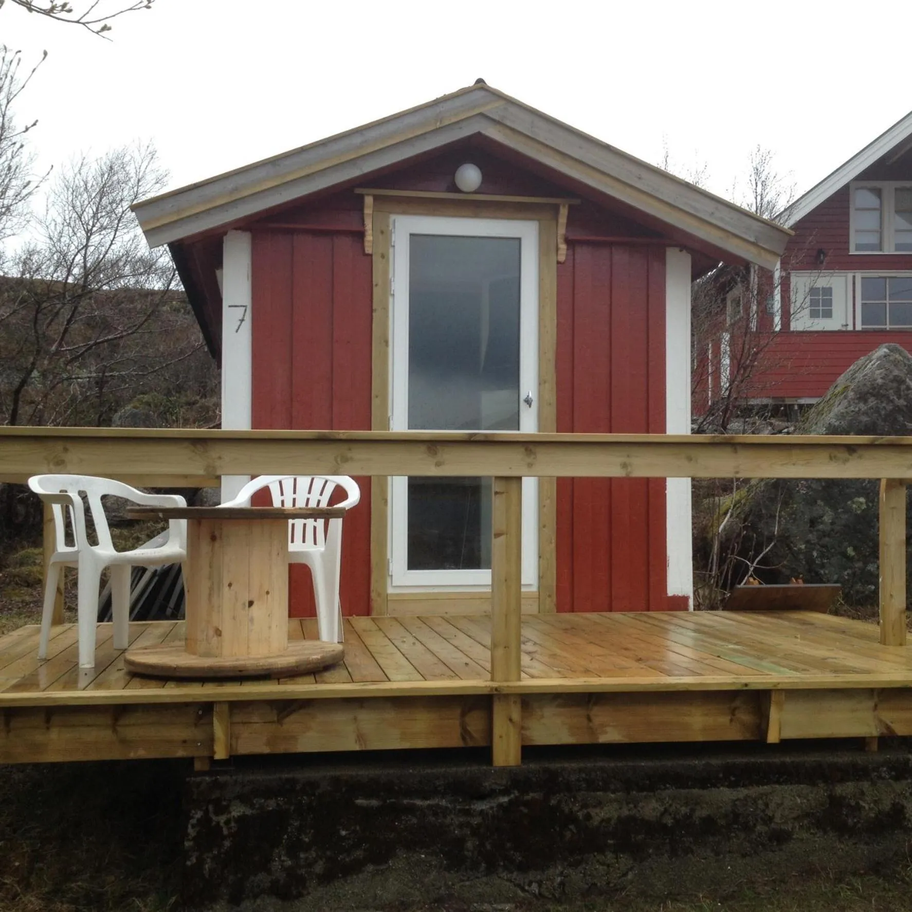 Patio in Hammerstad Camping
