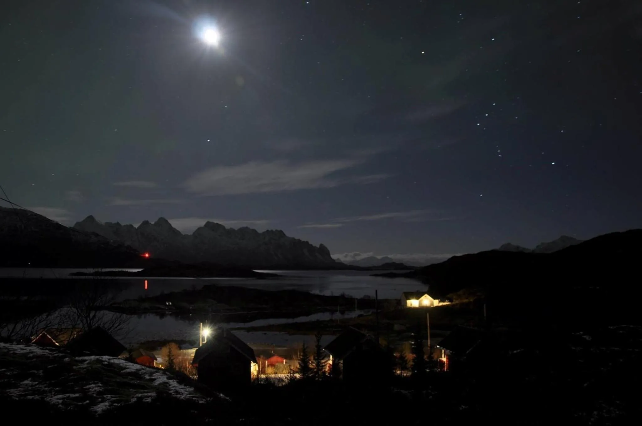 Night in Hammerstad Camping