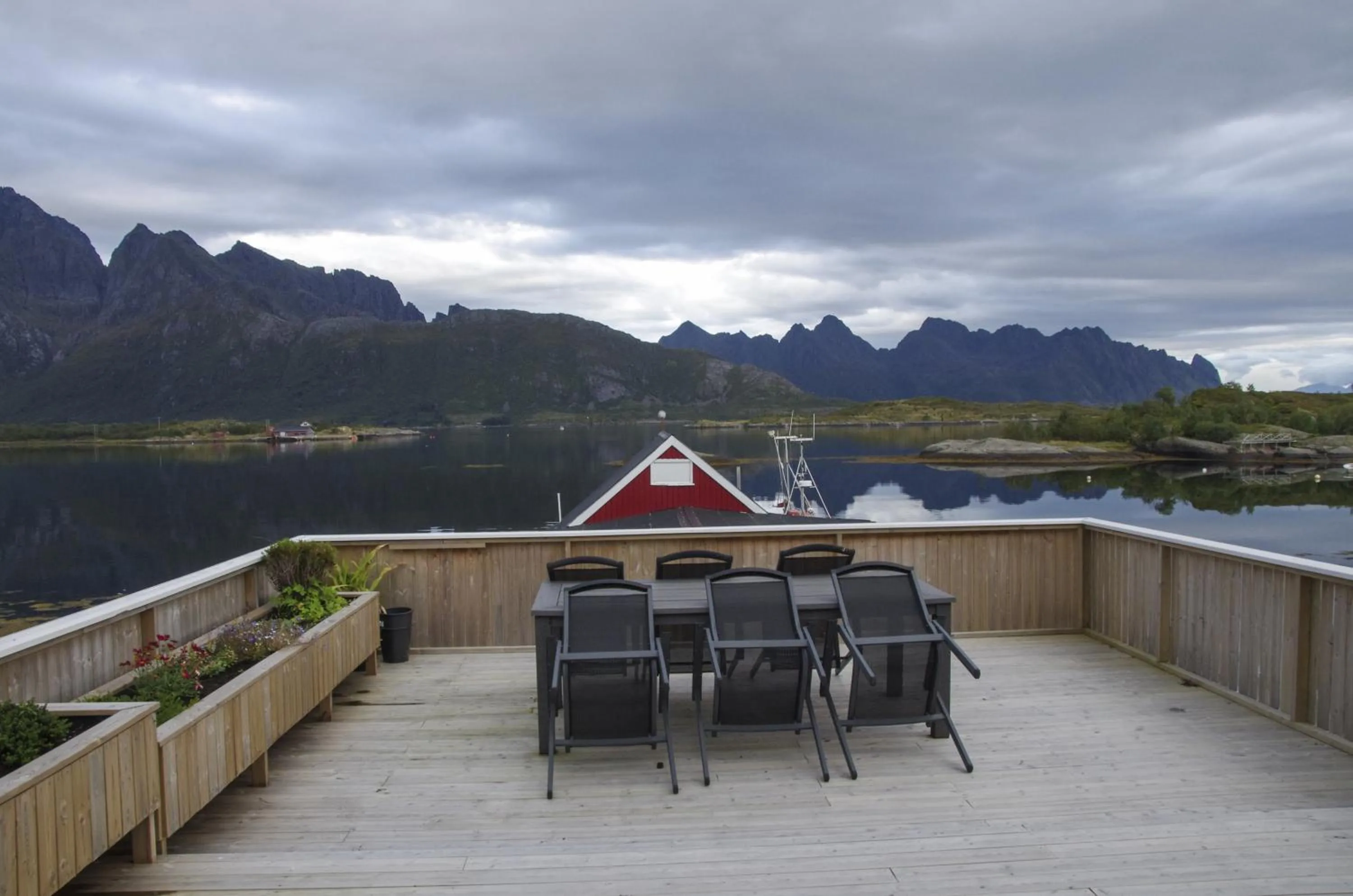 Balcony/Terrace in Hammerstad Camping