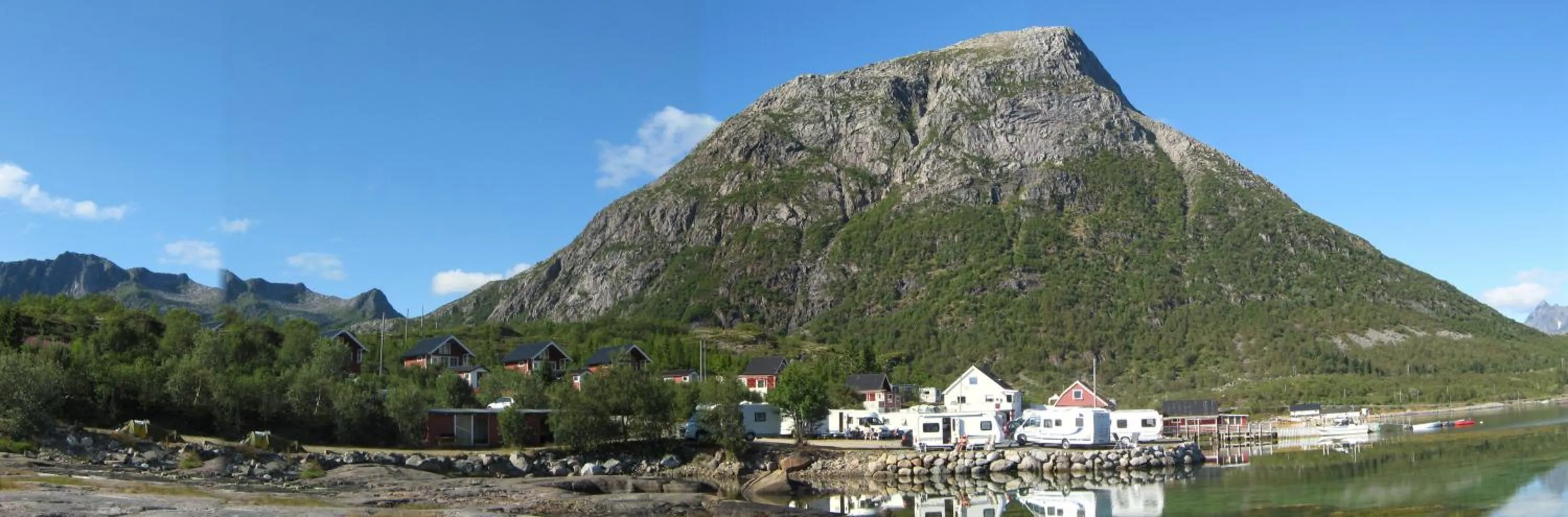 Natural landscape in Hammerstad Camping