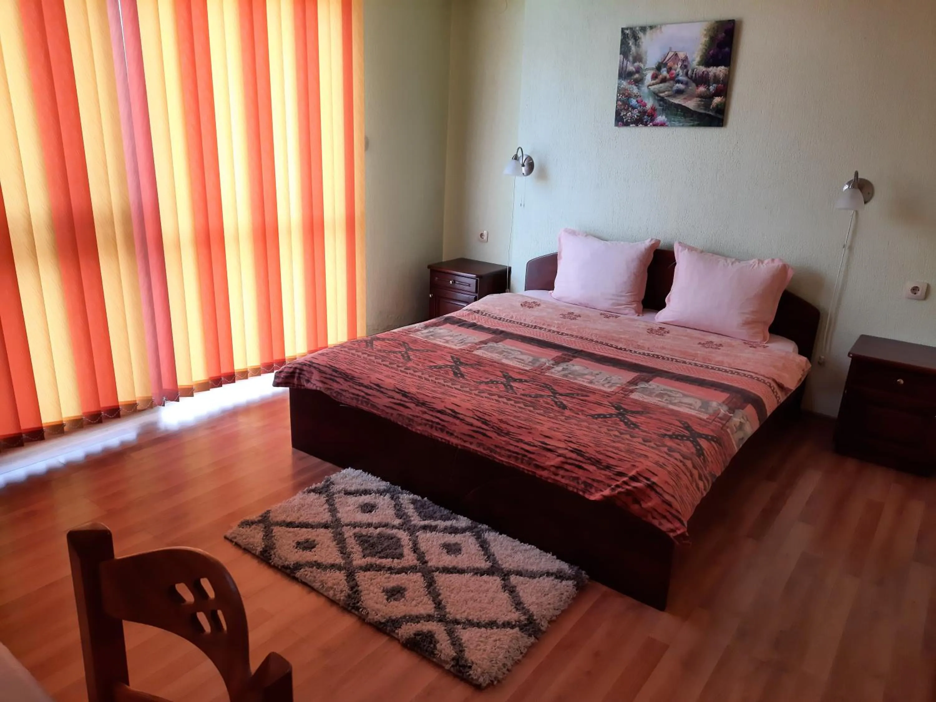 Bed in Motel Elegance