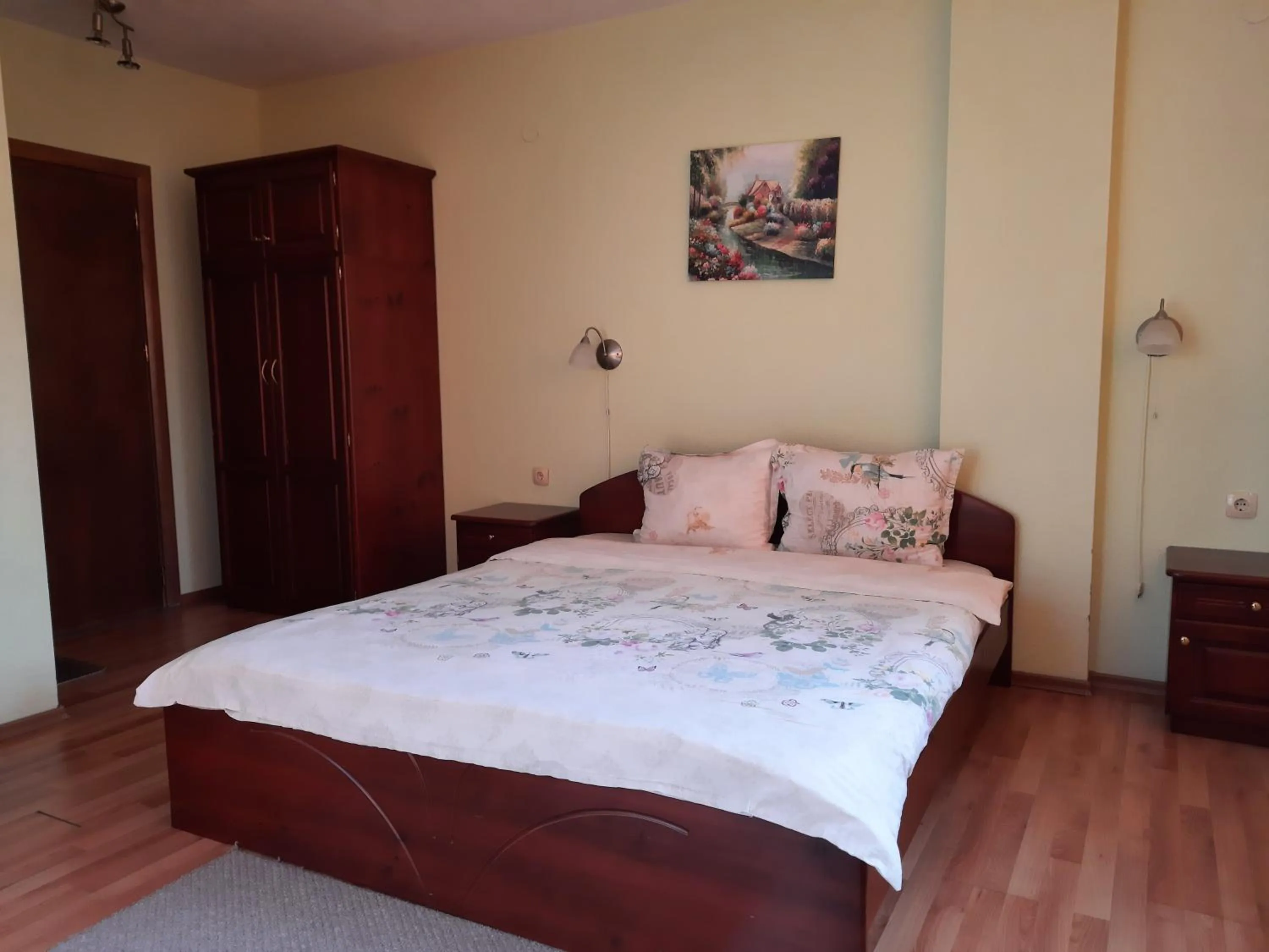 Bed in Motel Elegance