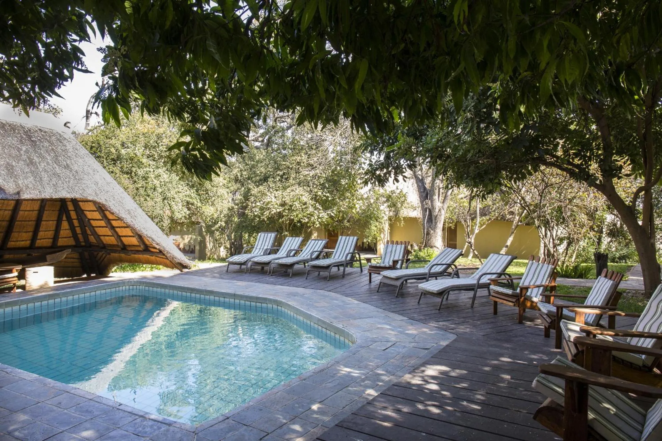 Garden view in Gondwana Namushasha River Lodge