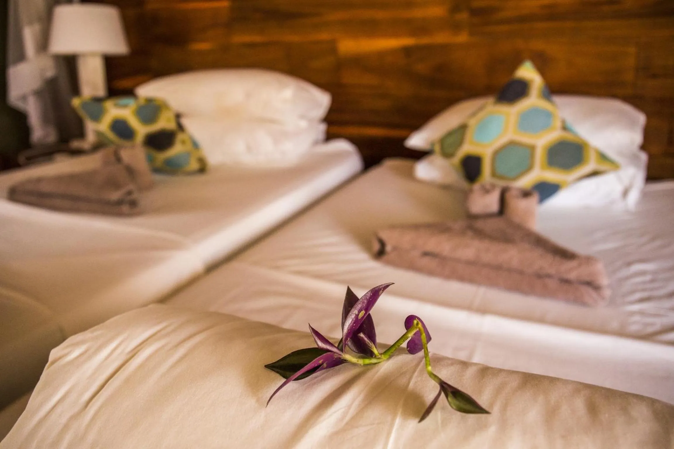 Bed in Gondwana Namushasha River Lodge