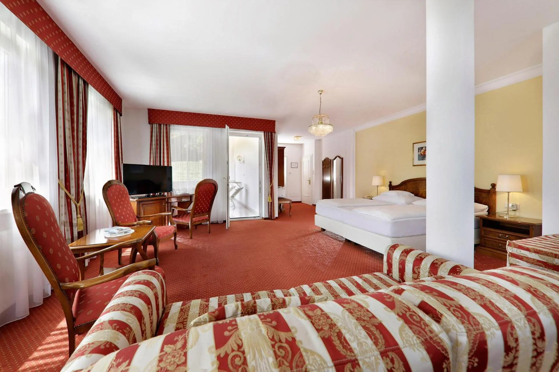 Seating area in Hotel Mühle Mayer