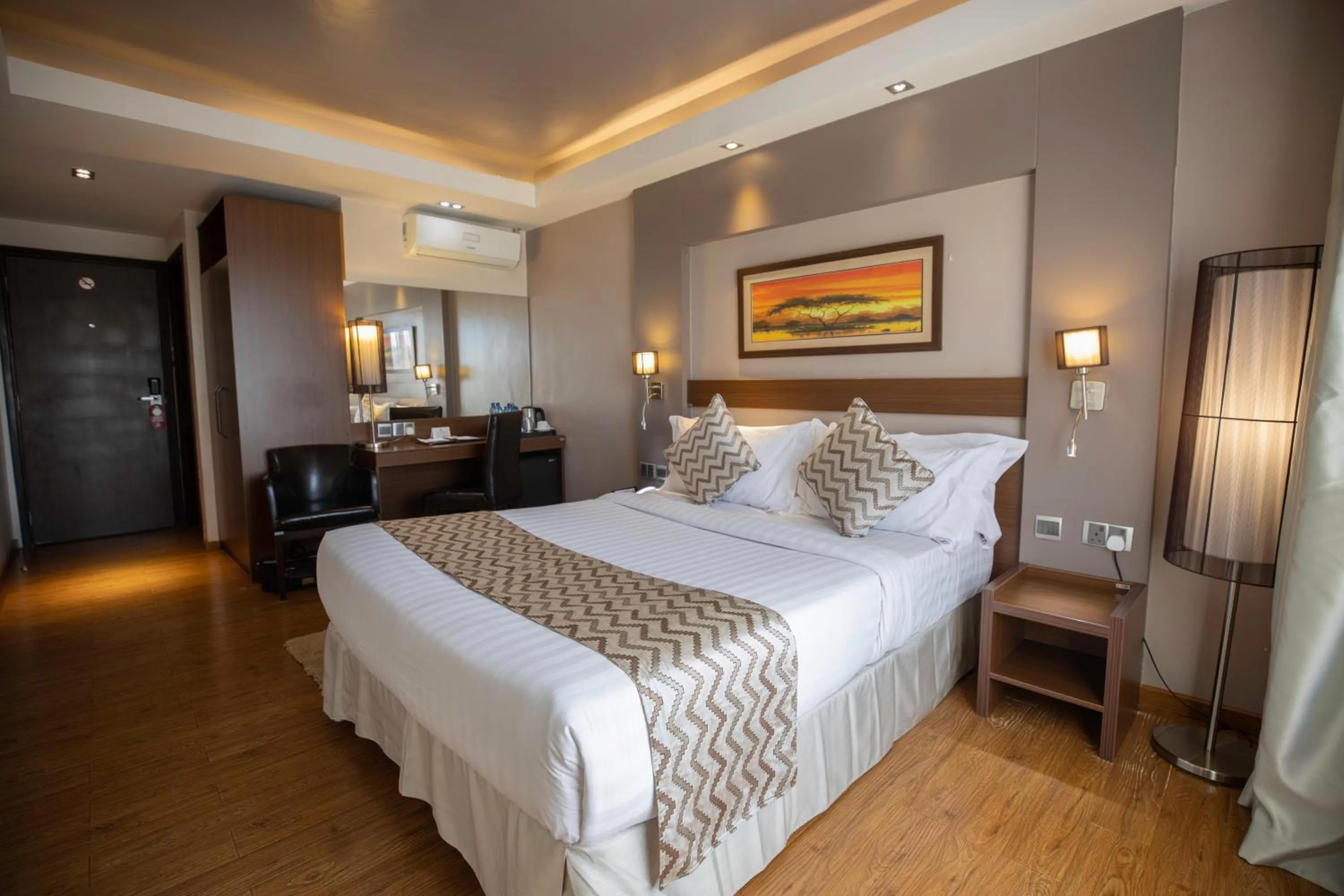 View (from property/room), Bed in Ngong Hills Hotel