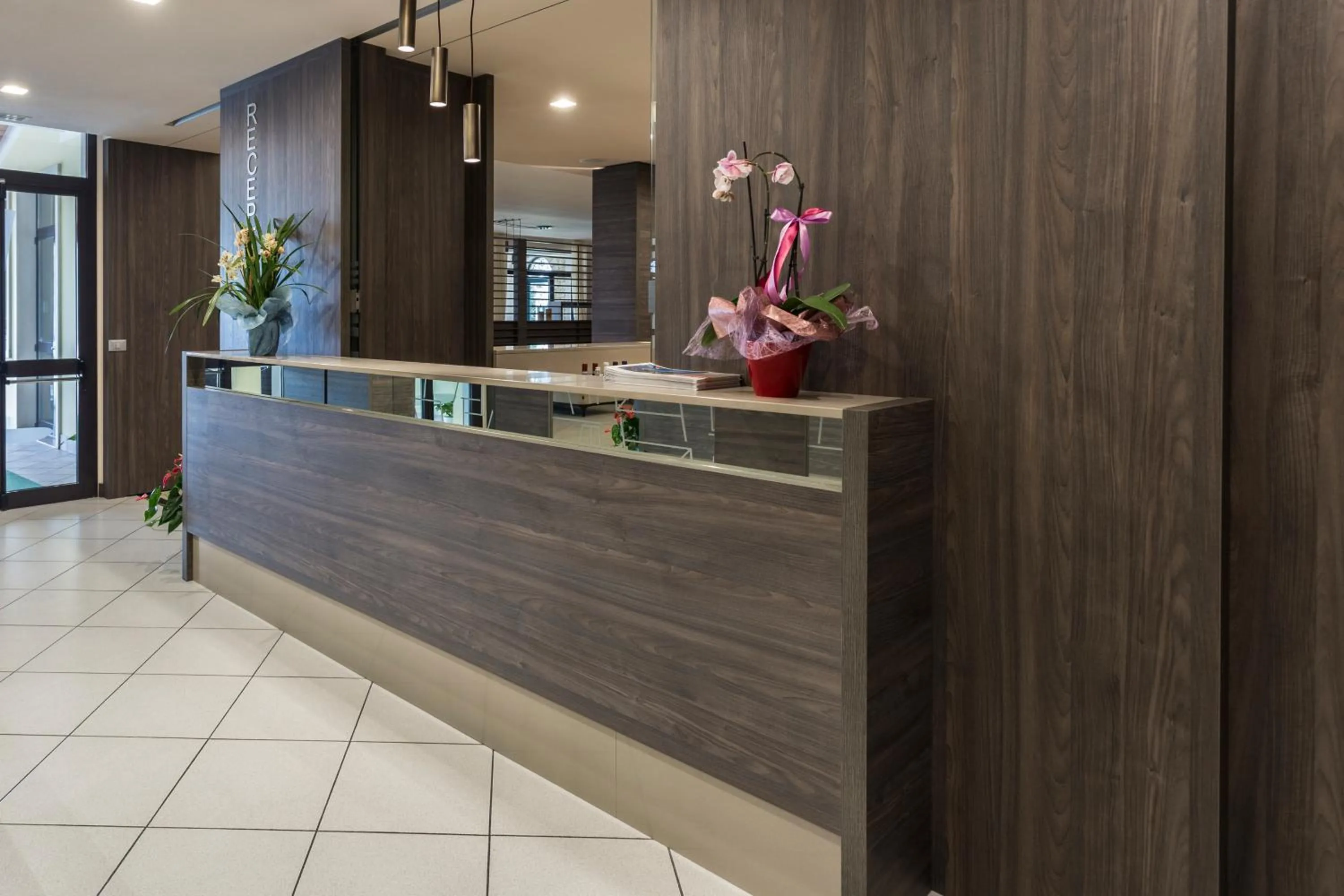 Lobby or reception in Hotel Veronesi