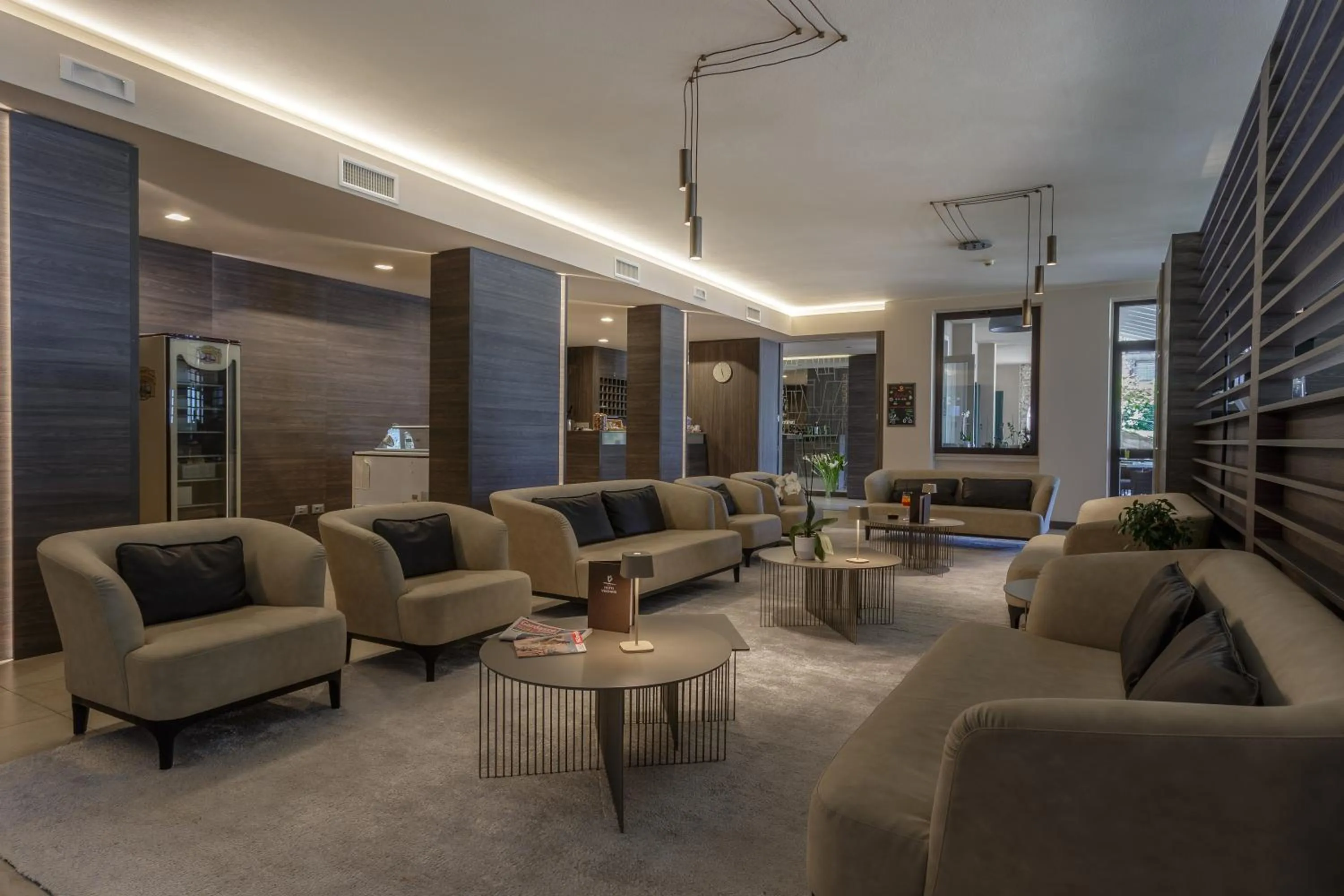 Communal lounge/ TV room in Hotel Veronesi