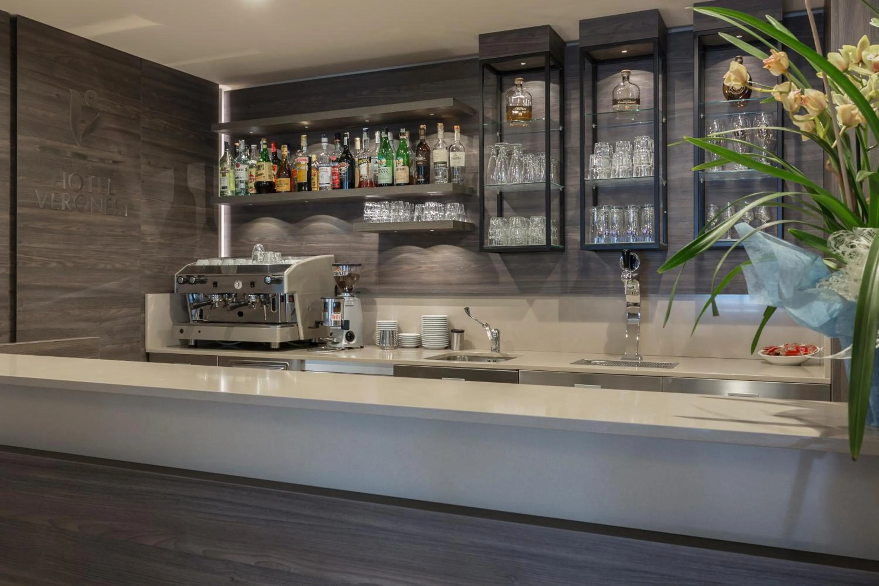 Lounge or bar in Hotel Veronesi