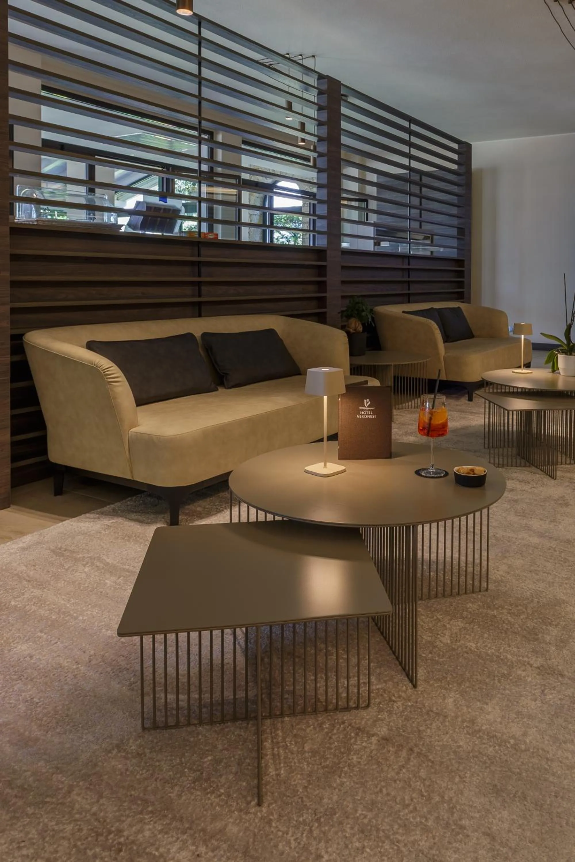 Communal lounge/ TV room in Hotel Veronesi