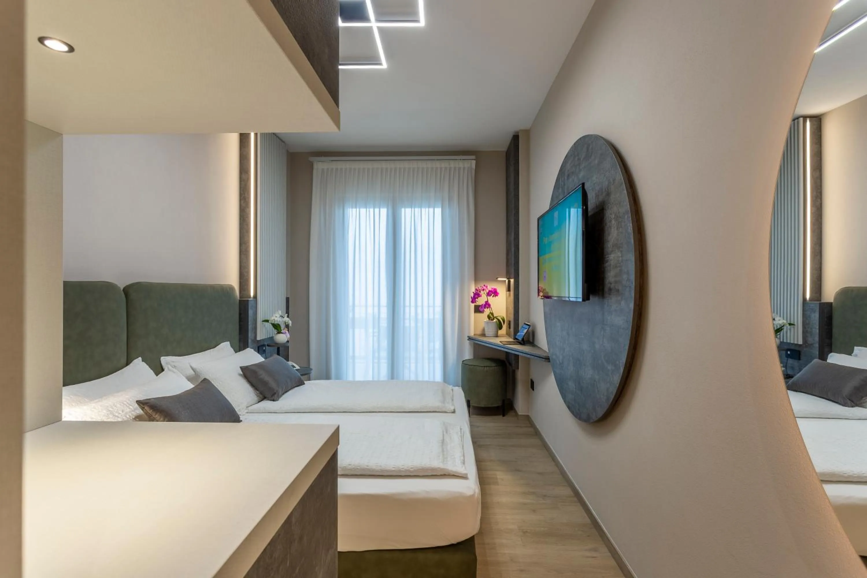 View (from property/room), Bed in Hotel Veronesi